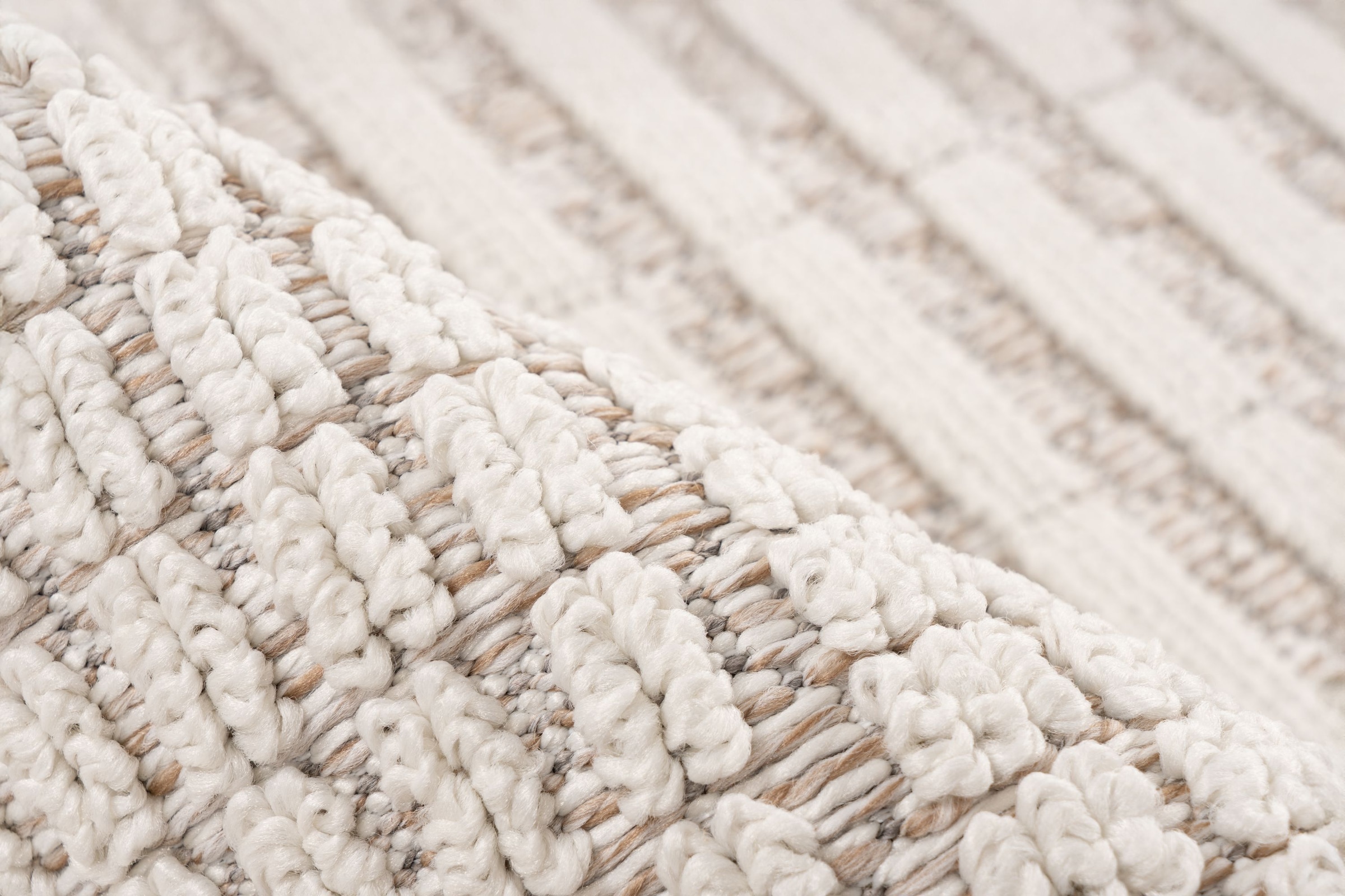 Kayoom Tapis »Reef 125« Rectangulaire 9 mm Höhe Kurzflor, Struktur, mit Fransen, Wohnzimmer