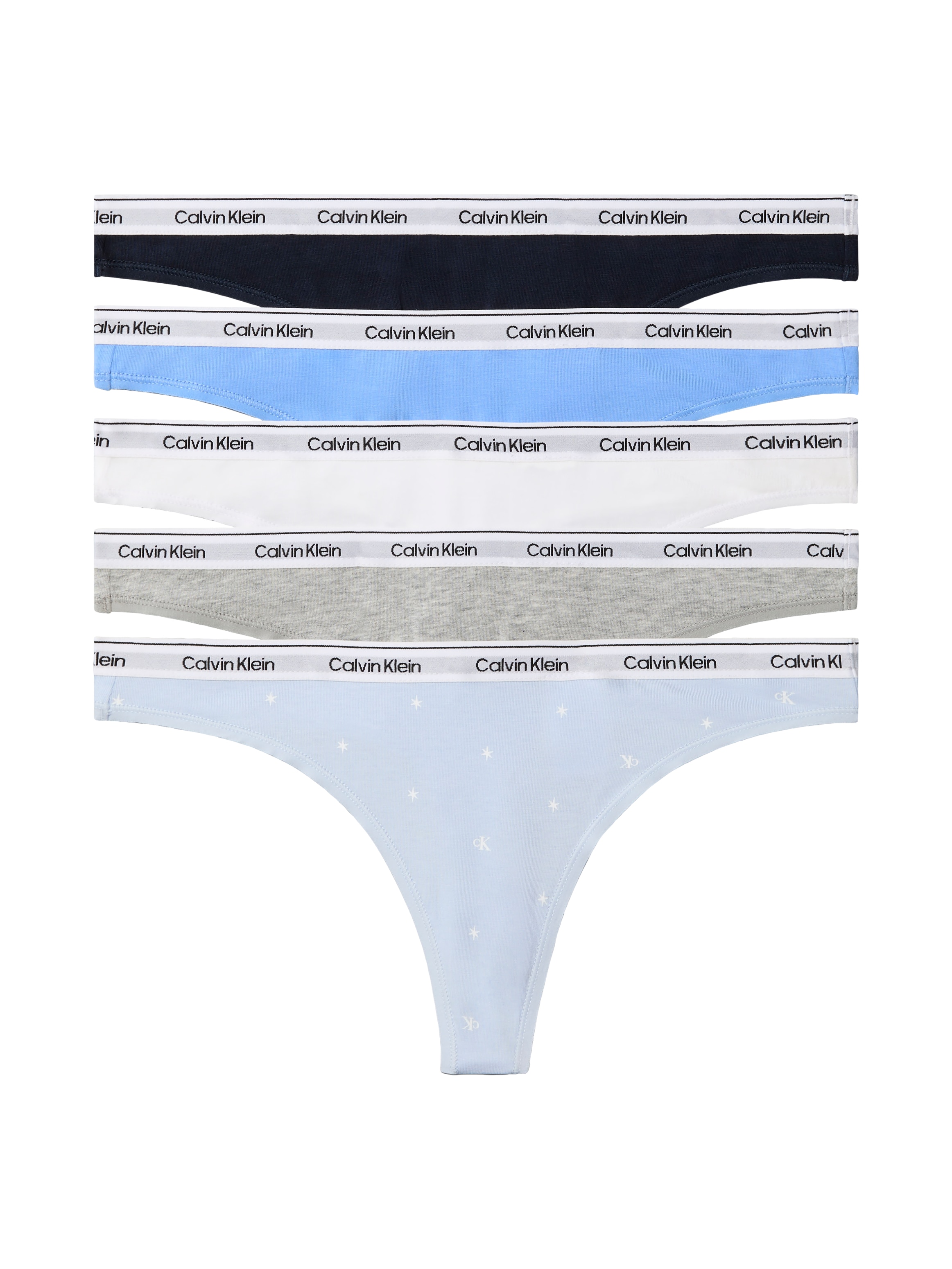 Calvin Klein Underwear Tanga »THONG 5 PK« Paquet,  Körpernahe Passform