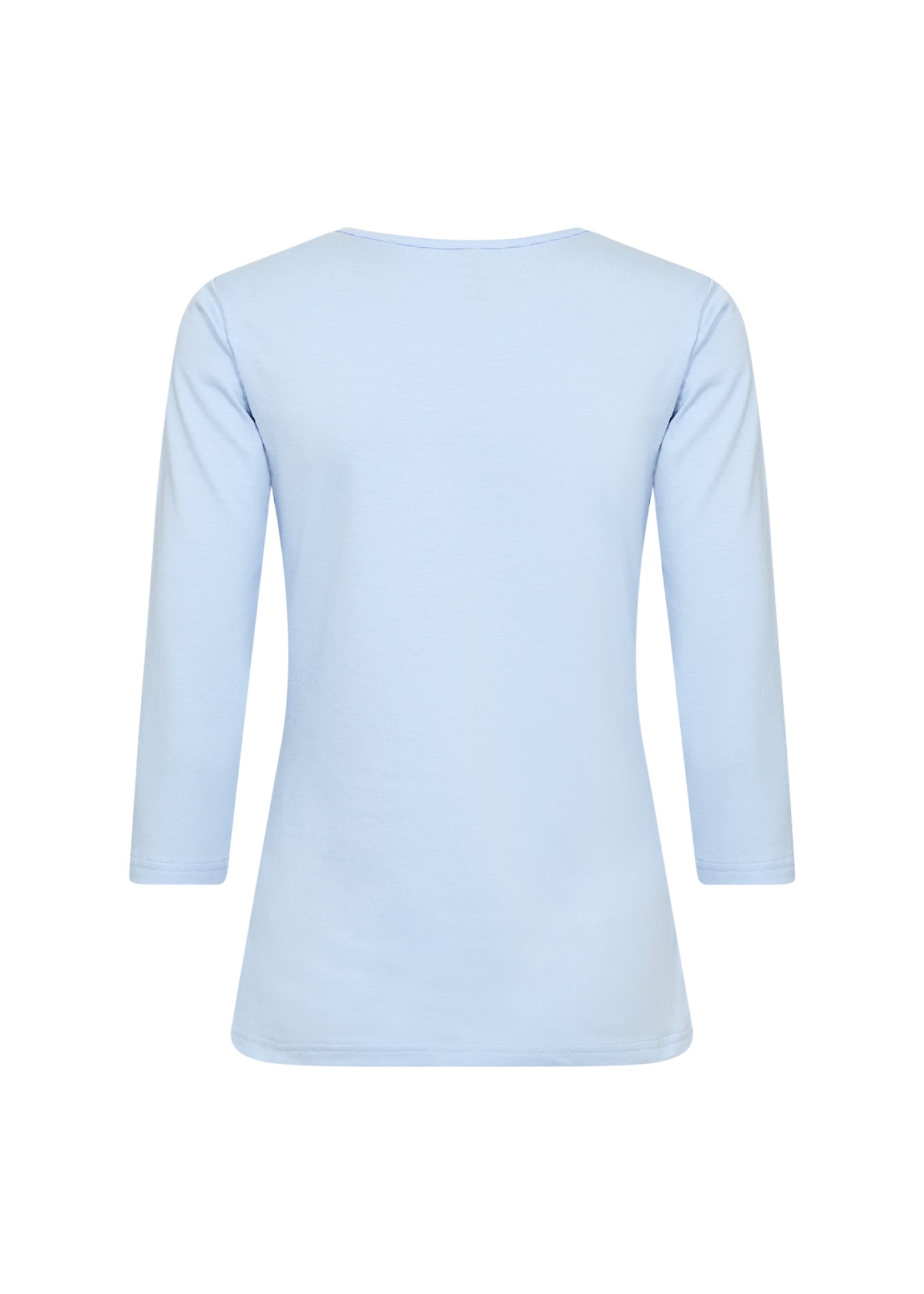 soyaconcept Shirt à col rond »SC-PYLLE 175« aus Baumwollmischung, figurumspielende Passform, 3/4-Ärmel, unifarben