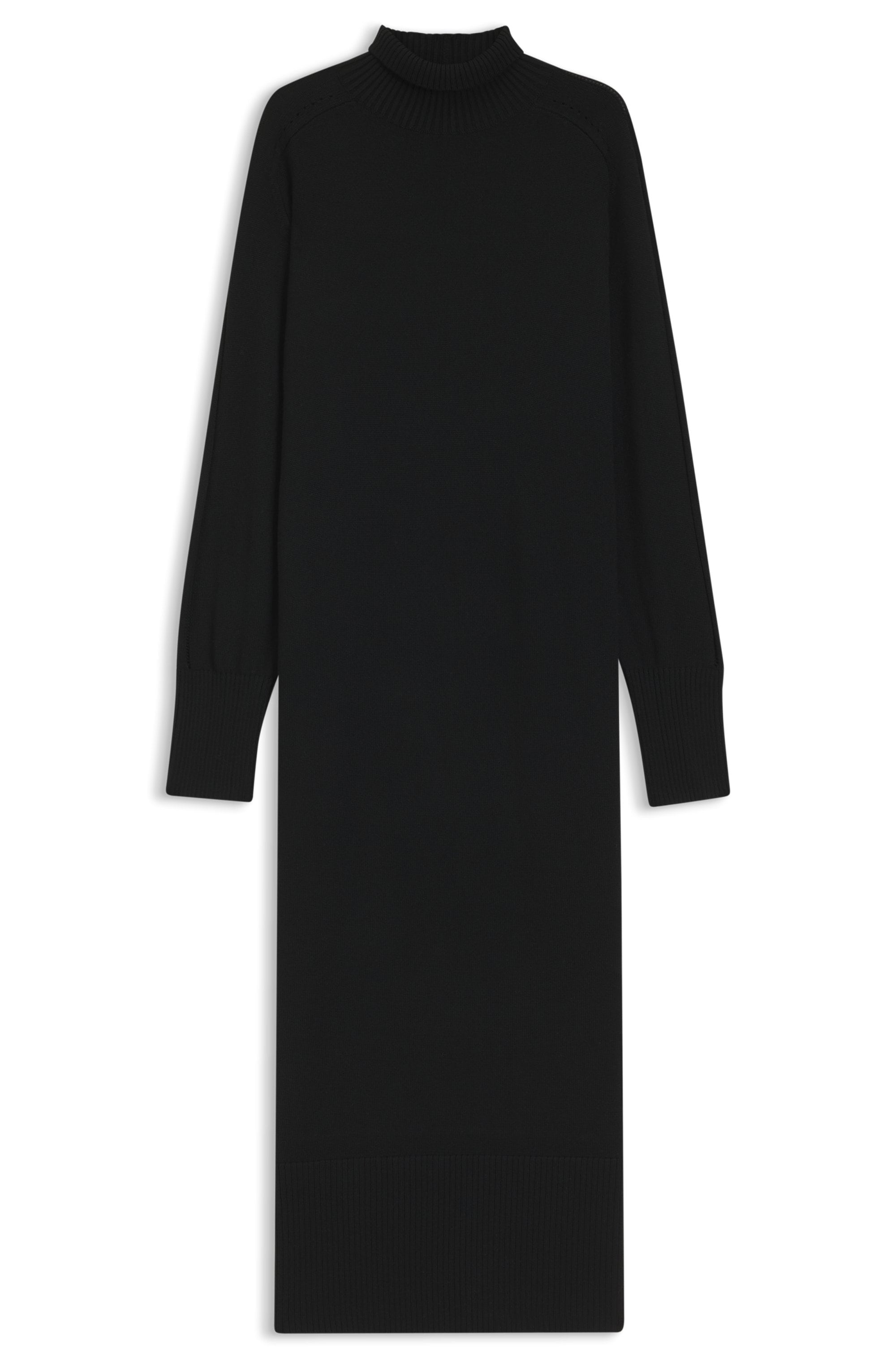 BOSS ORANGE Strickkleid »Fagliatelle Premium Damenmode« Ohne Taschen soft virgin wool blend