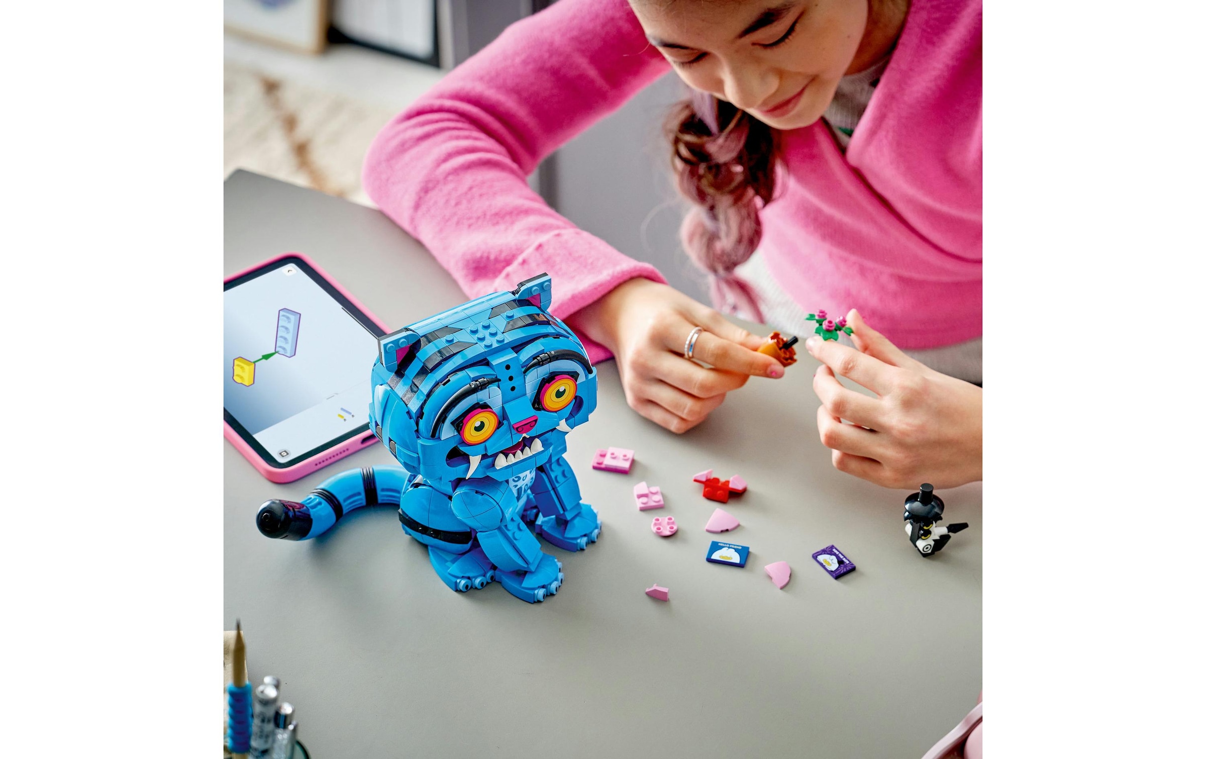 LEGO® Pions de construction »Der Tiger Derpy und die Elster Sussie (72537), LEGO KPop Demon Hunters« fabriqué en Europe
