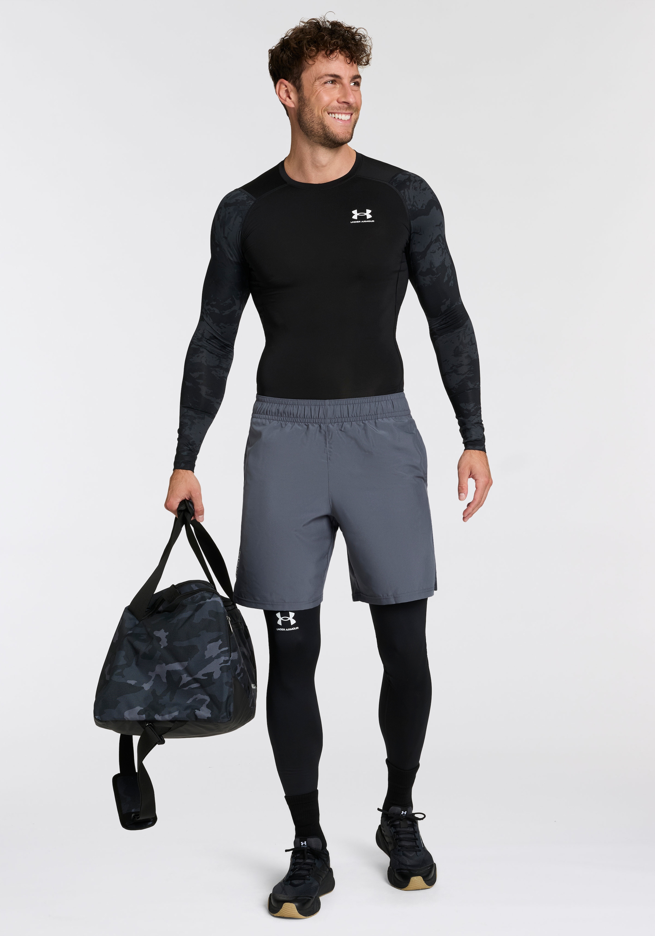 Under Armour® T-shirt d'entraînement »UA HG ARMOUR COMP CB LS« respirant, à séchage rapide, en polyester et élasthanne