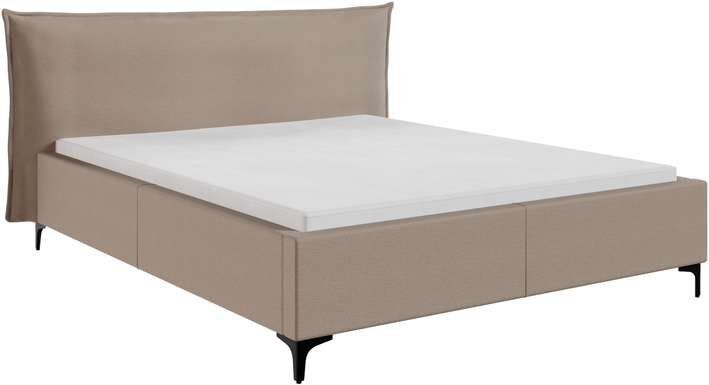 FORTE Lit rembourré »Helsingborg« incl. sommier à lattes, disponible en plusieurs couleurs