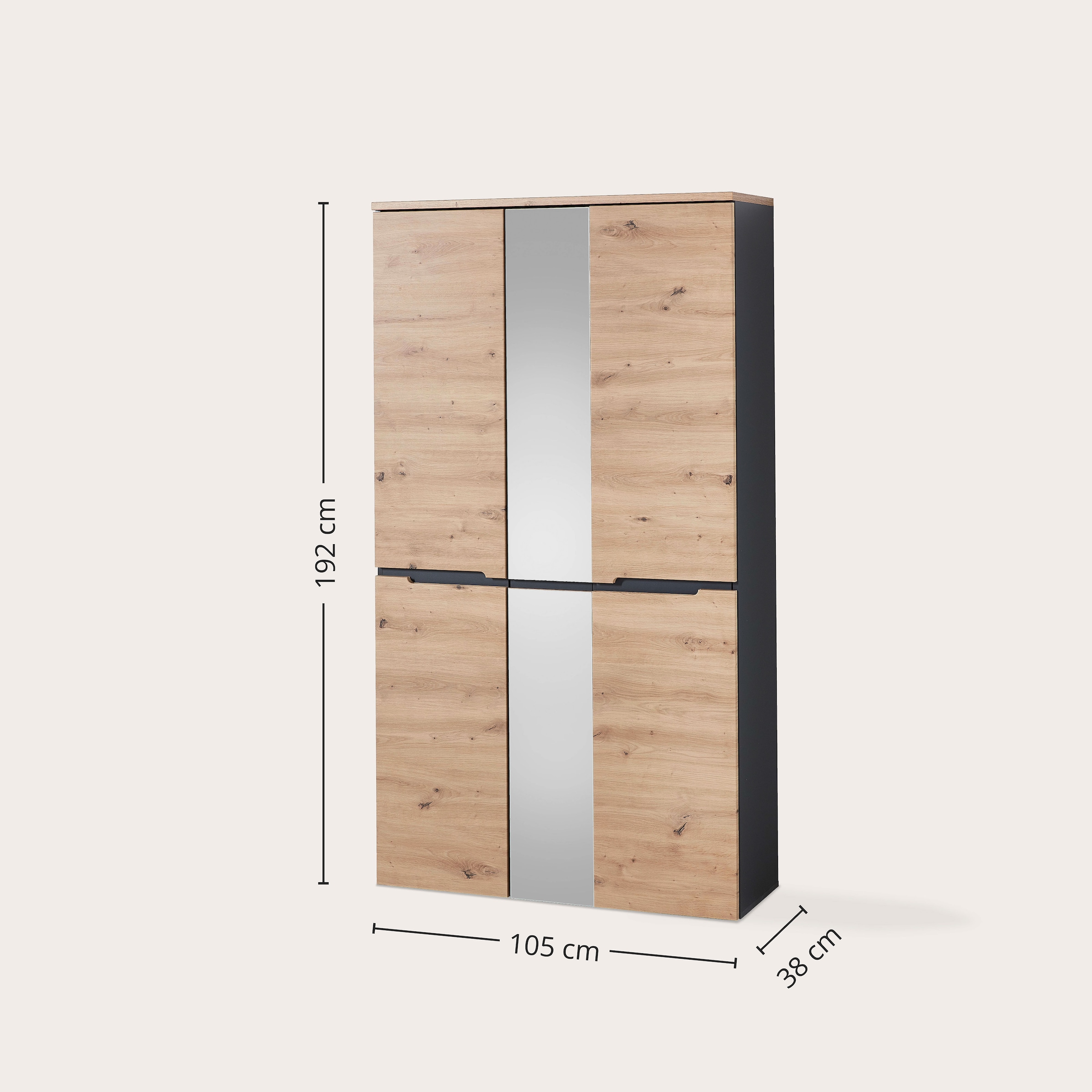 Innostyle Garderobenschrank »MEMPHIS« OTTOs Choice,  Artisan Eiche Optik, viel Stauraum