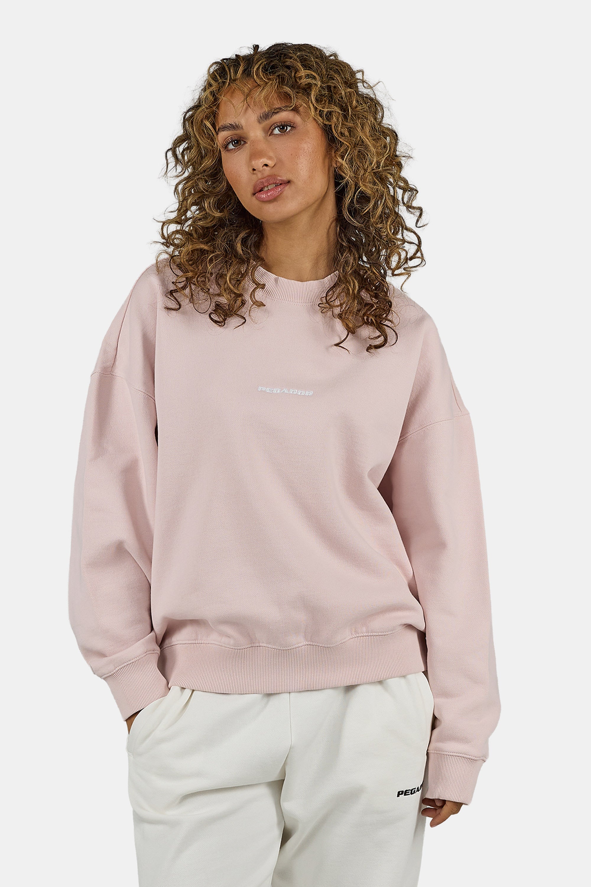 PEGADOR Sweat-shirt »Sela Oversized Sweater«, mélange de coton, oversize
