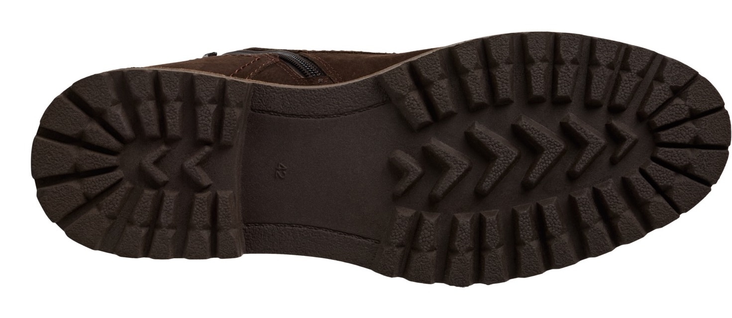 MARCO TOZZI by GMK Bottines à lacets  talon bloc, bottine à lacets avec fermeture éclair intérieure pratique