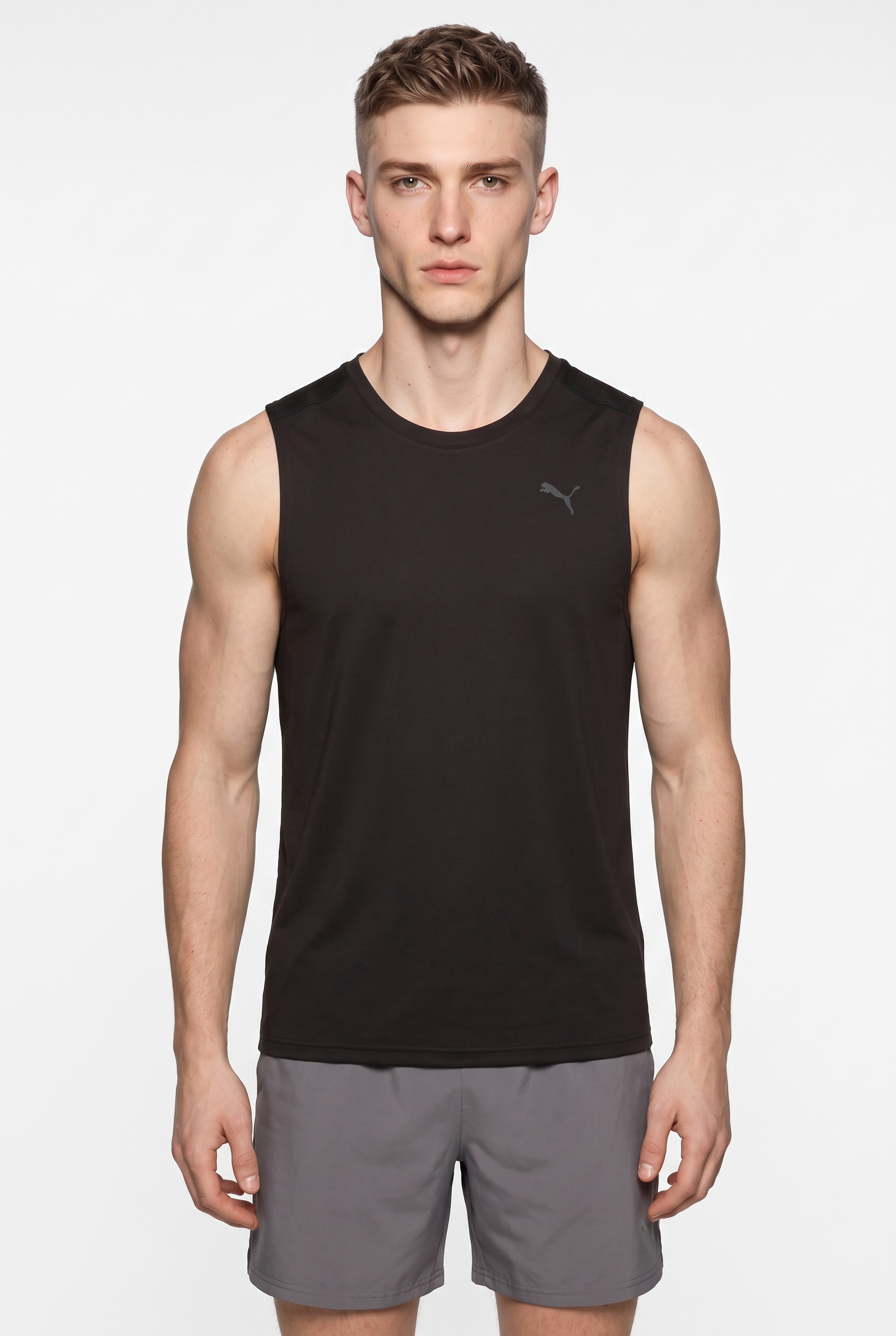 PUMA Débardeur »M PWRTRAIN SLEEVELESS TEE« débardeur d’entraînement, sans manches, col rond