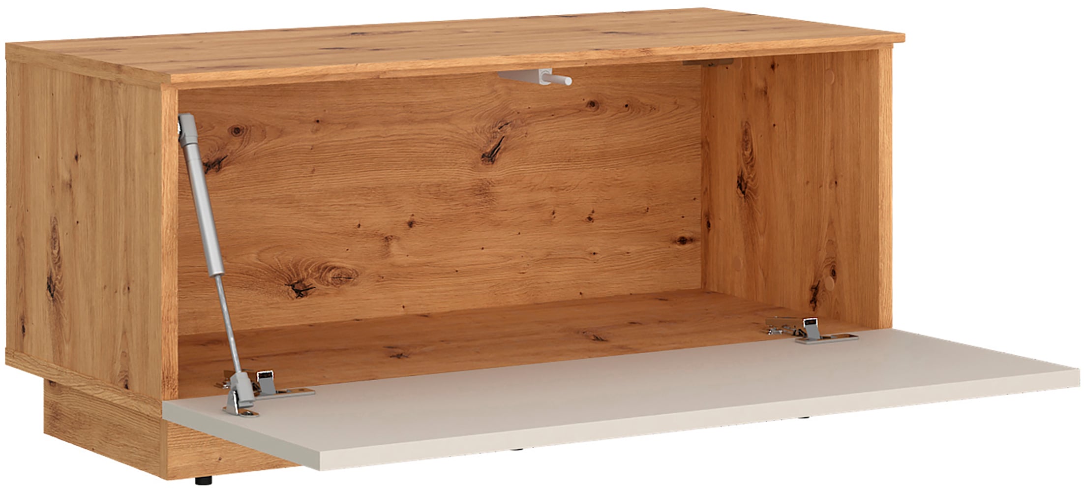 GOODproduct Table basse »kompakt, mit überraschend viel Stauraum, 1 Klappe« suspendu ou debout, sans poignée, moderne, largeur 80 cm