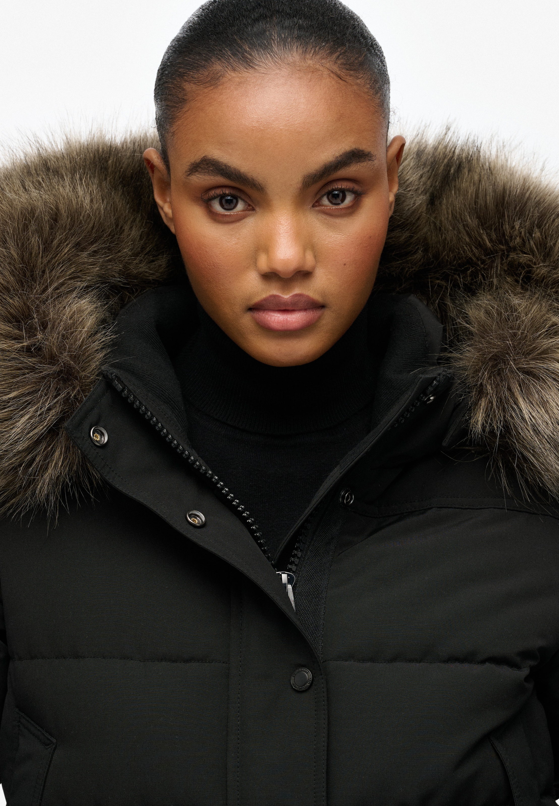 Superdry Steppjacke »EVEREST HOODED BOMBER JKT« mit Kapuze