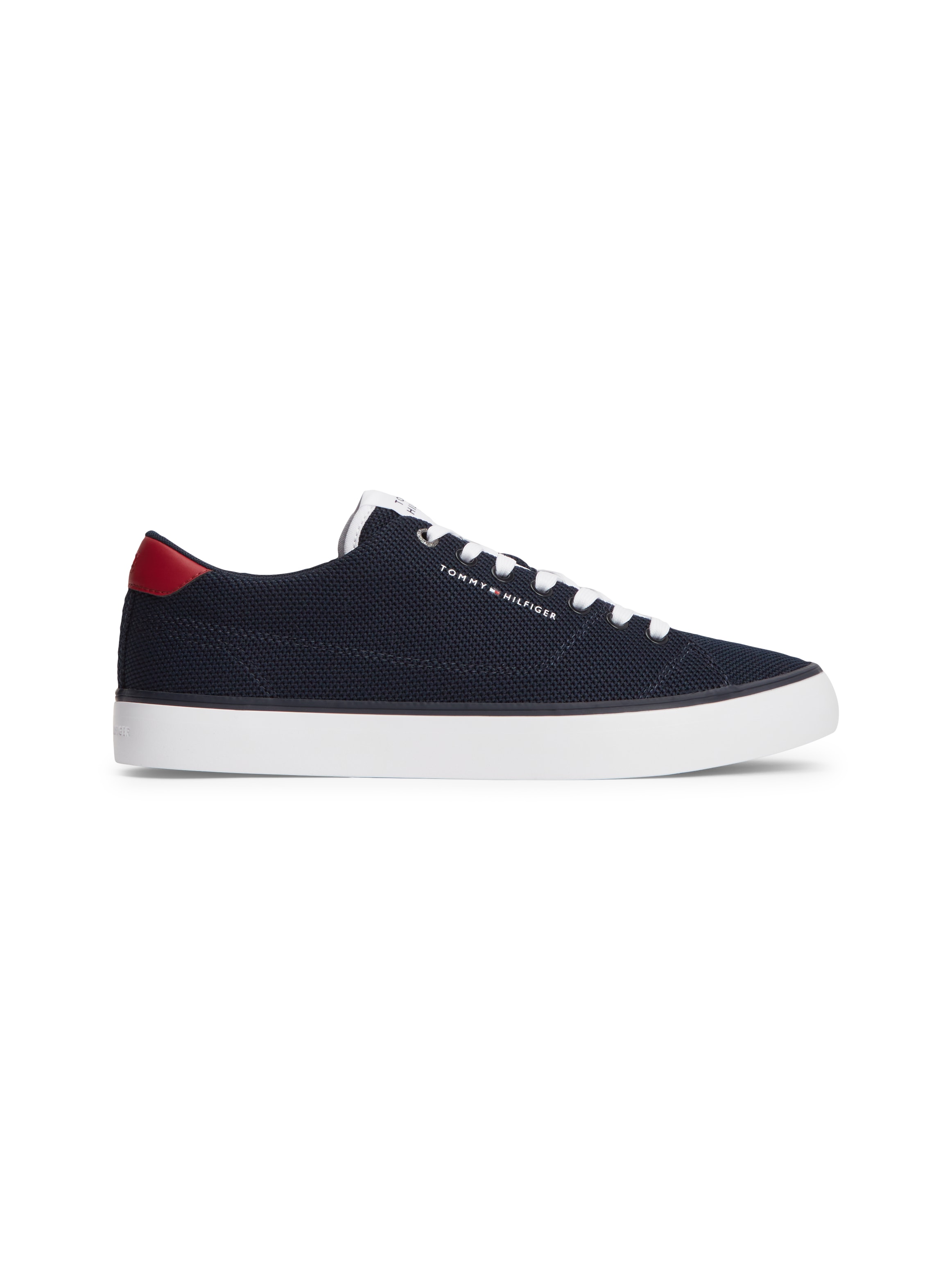 Tommy Hilfiger Sneakers »TH HI VULC CORE LOW SUMMER MESH«  Freizeitschuh, Halbschuh, Schnürschuh mit Kontrastbesätzen