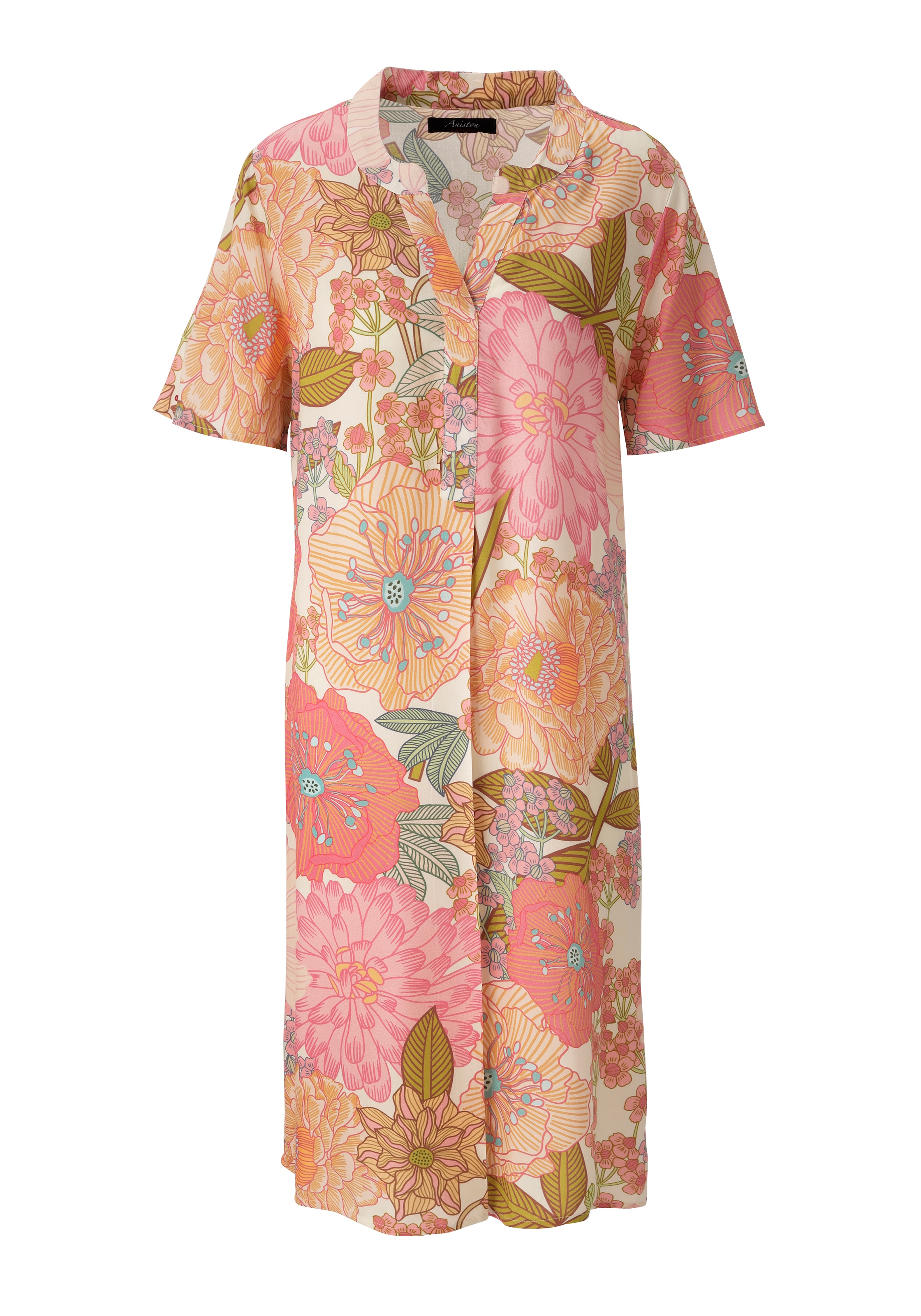 Aniston CASUAL Robe d'été mit farbenfrohen, grossflächigem Blumendruck - NEUE KOLLEKTION