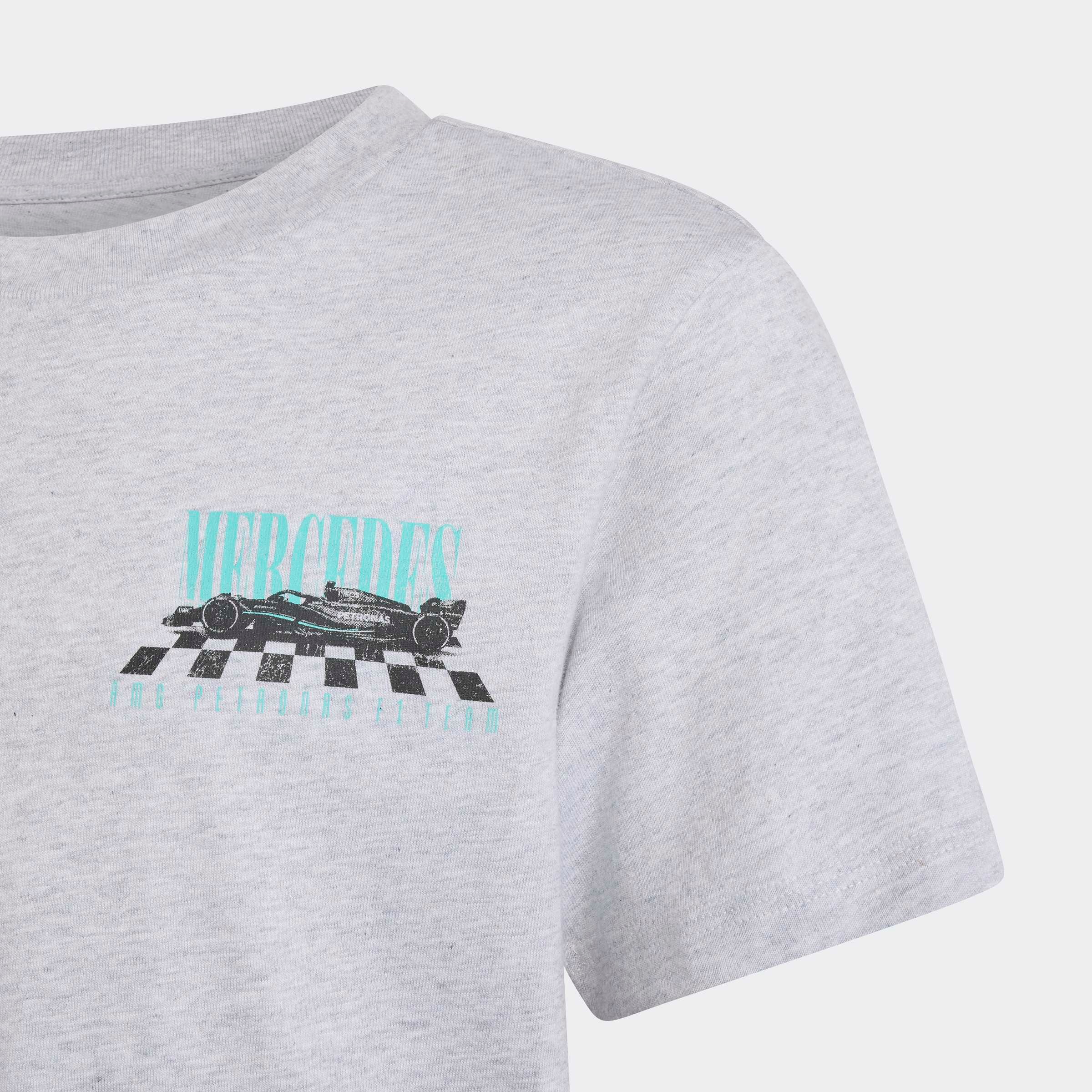 adidas Performance T-shirt »MERCEDES-AMG PETRONAS FORMULA 1 TEAM GRAFIK 01« pour enfants, col rond, longueur normale, sans fermeture