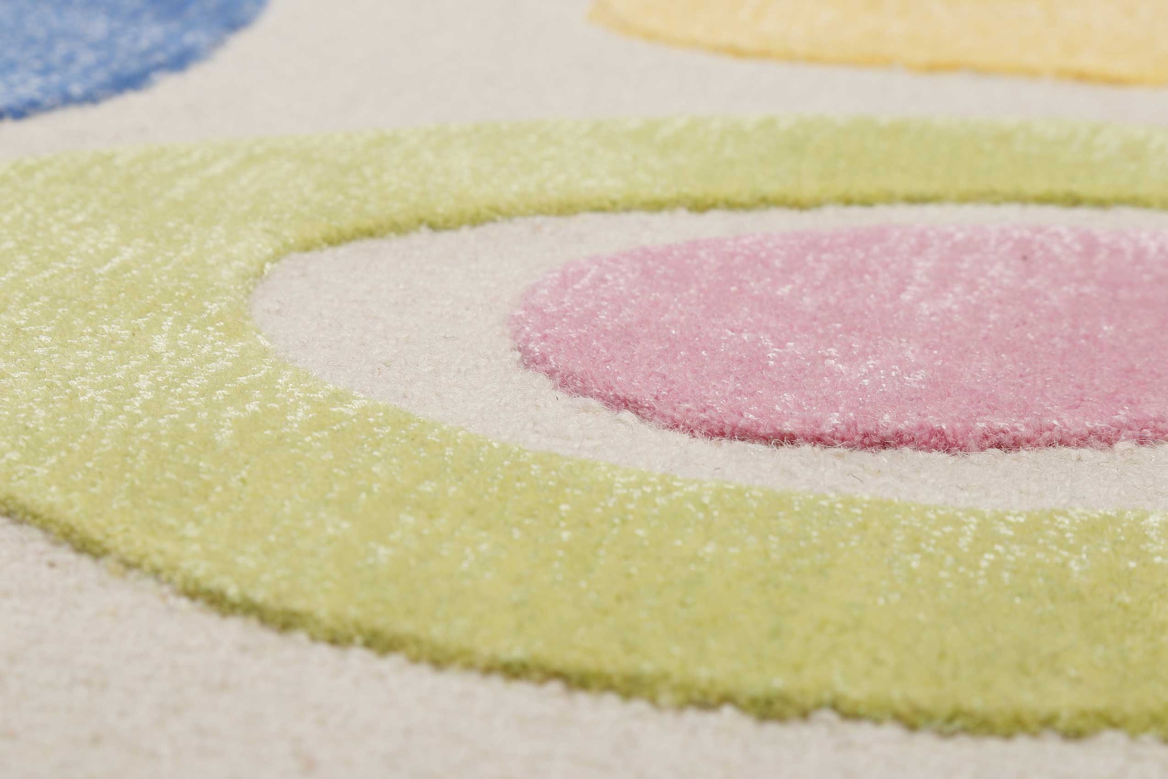 SMART KIDS Kinderteppich »Kimi« rechteckig 1,2 mm Höhe handgetuftet aus Naturfasern, bunt, abstraktes Design, Kinderzimmer