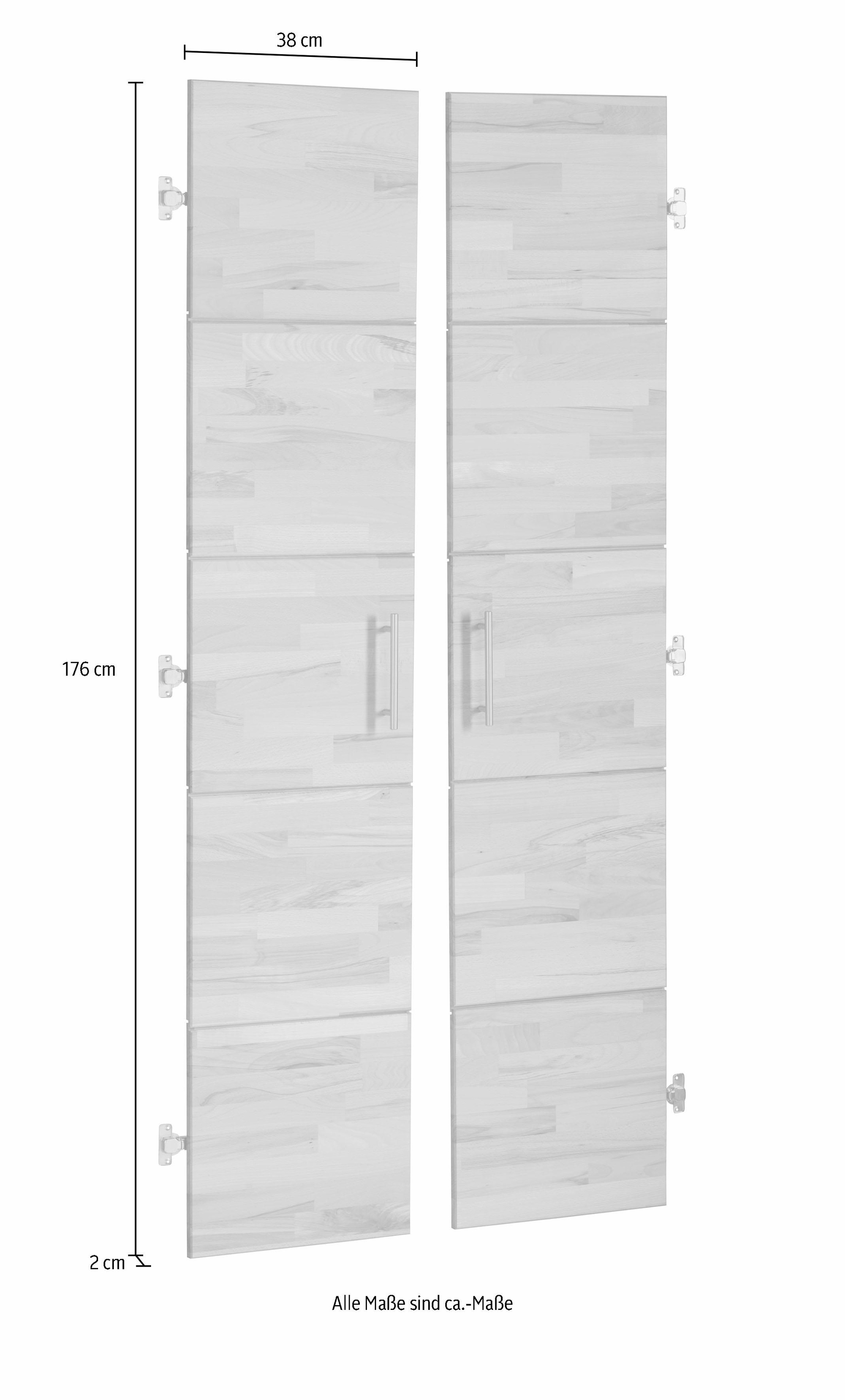 VOGL Möbelfabrik Porte de placard »Toronto« als Einzel- oder Doppeltür