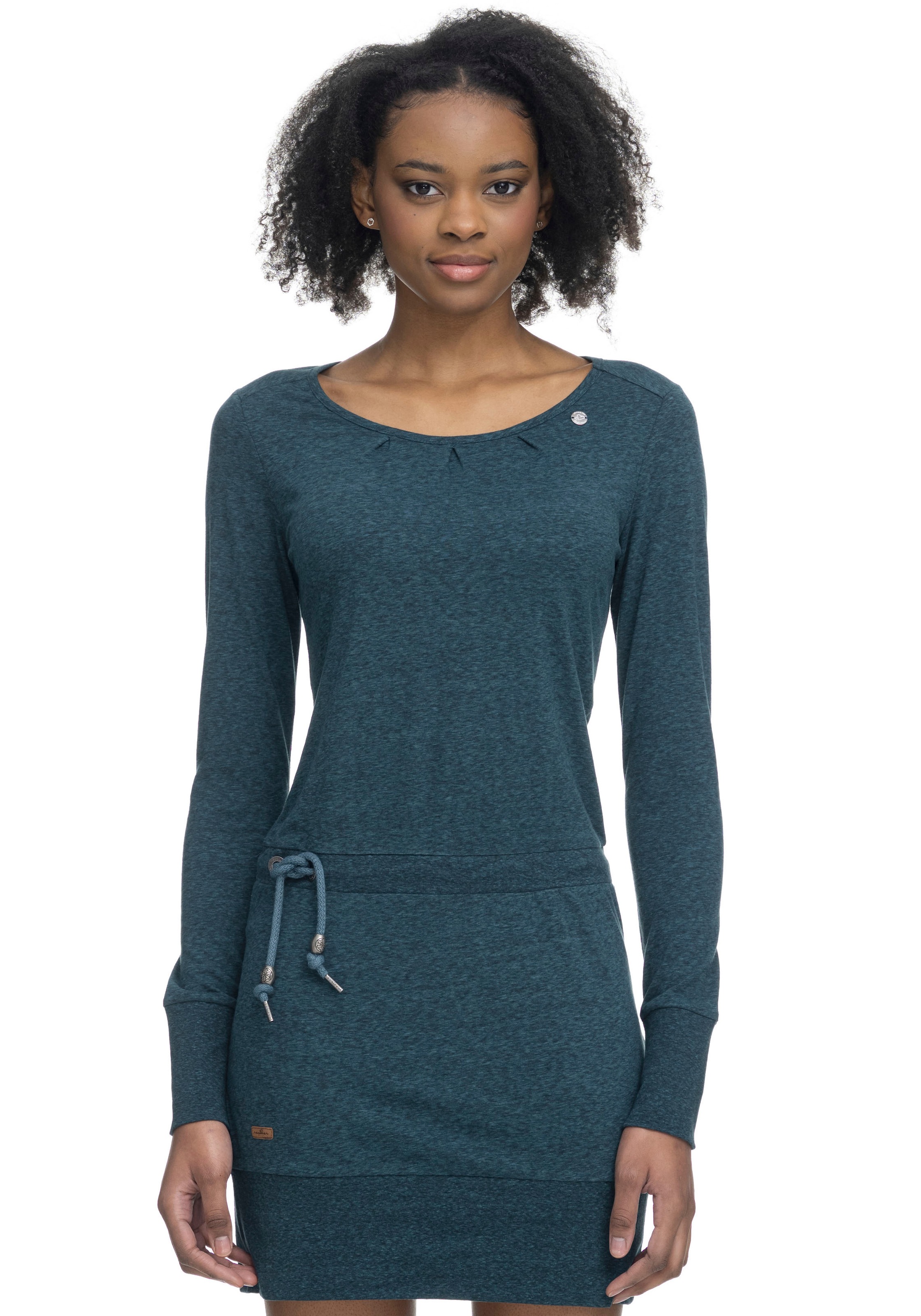 Ragwear Robe en jersey »ALEXA« mit Kordelzug und kontrastigen Zierperlen-Besatz