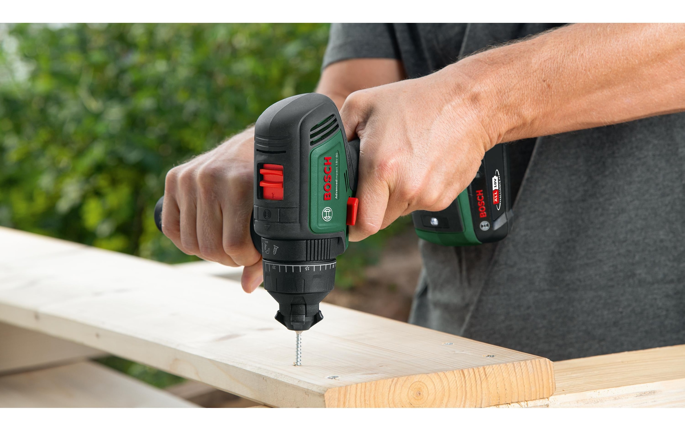 BOSCH Perceuse à percussion sans fil »AdvancedImpact 18 V-80 2 x Akku«