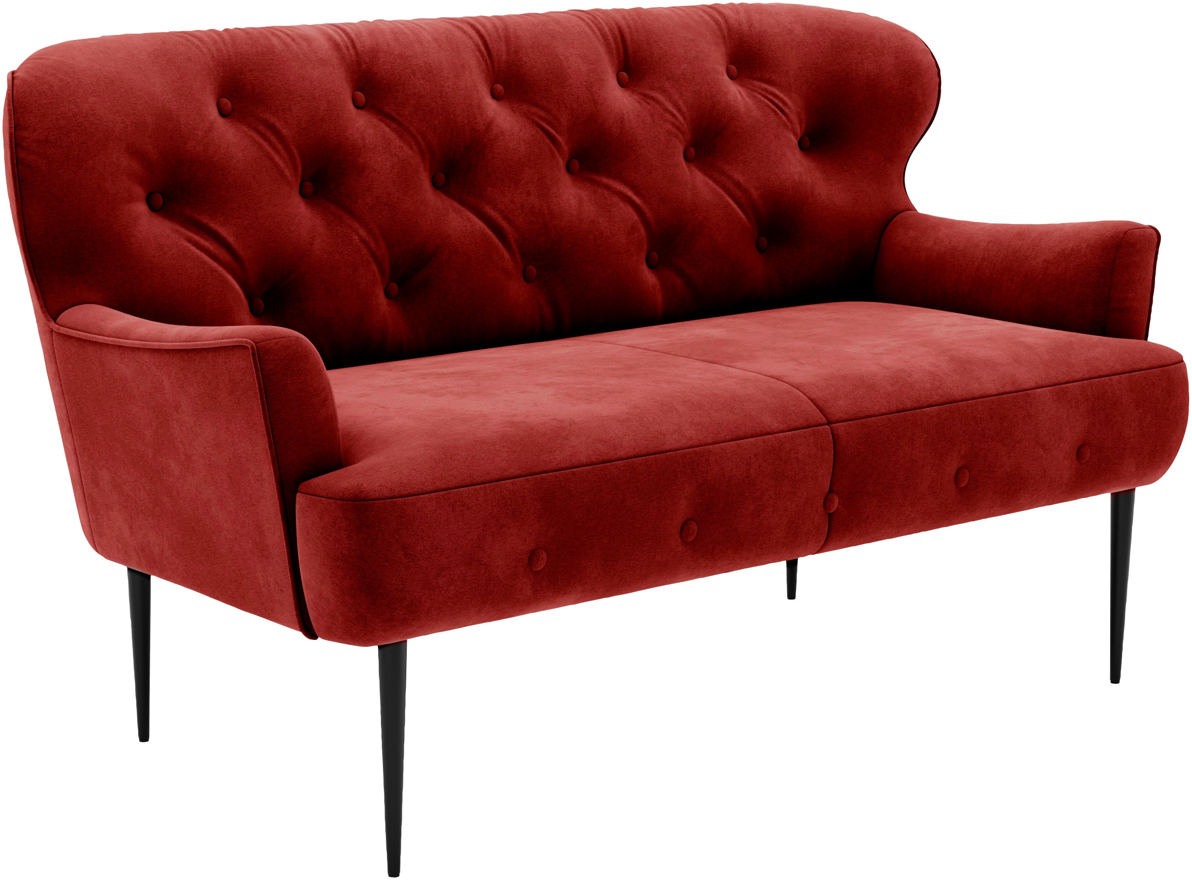 Home affaire 2-Sitzer »Amber« mit Knopfheftung,in verschieden Stoffarten