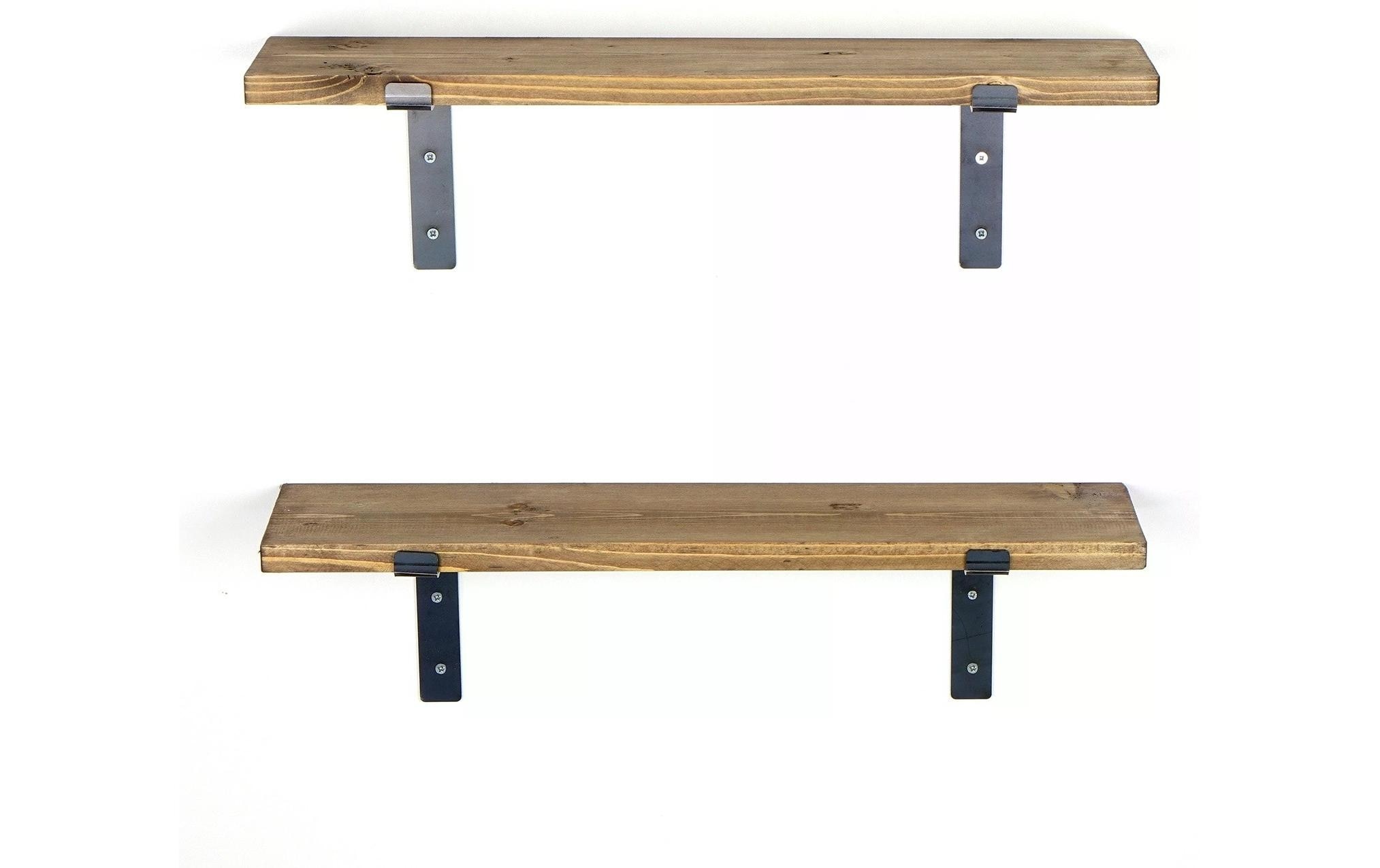 WOODY FASHION Wandregal »LAM004 2 Stück, 60 x 16 x 14 cm,«