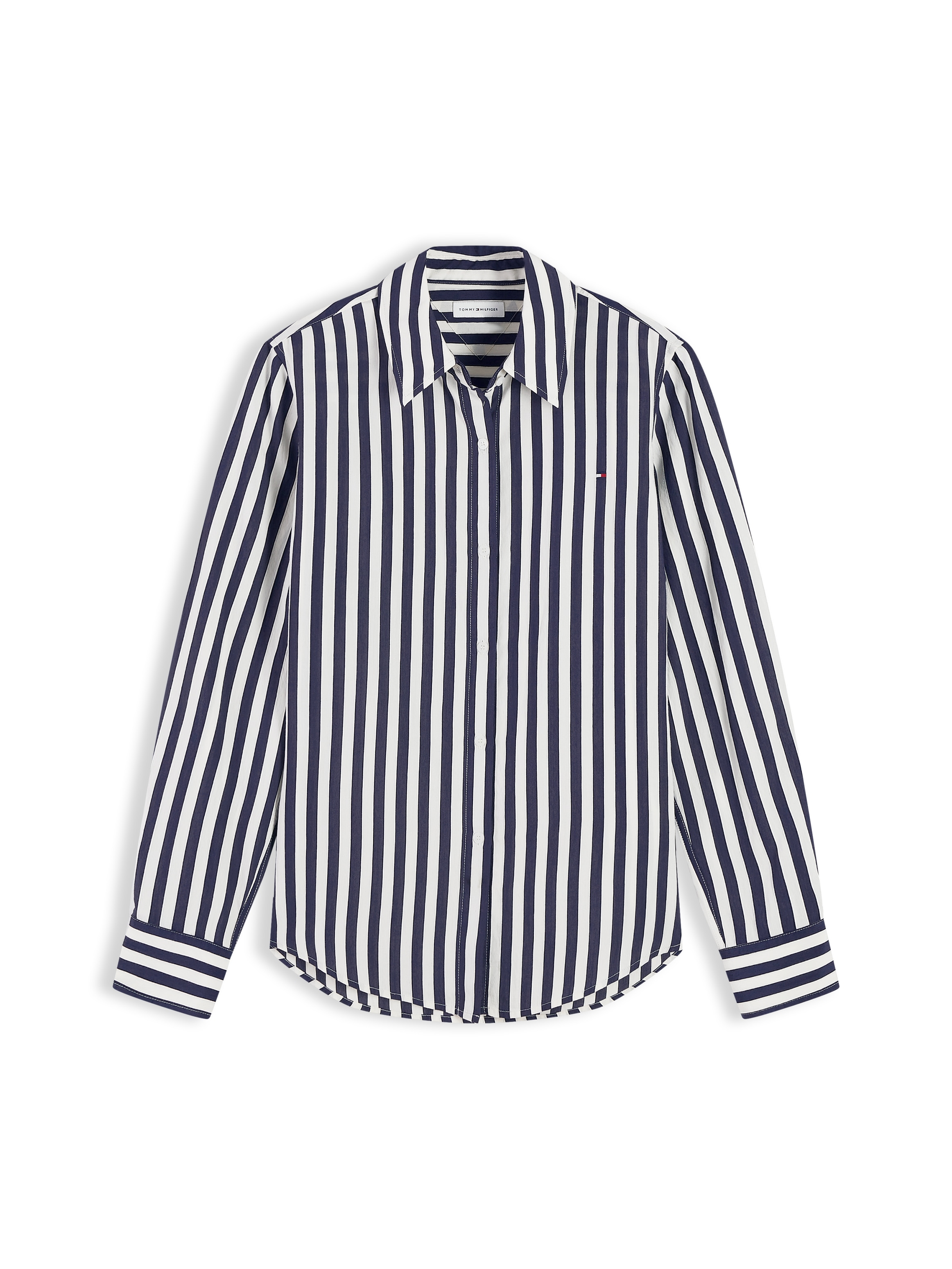 Tommy Hilfiger Blouse à manches longues »FLUID REGULAR STP SHIRT« mélange viscose, coupe régulière