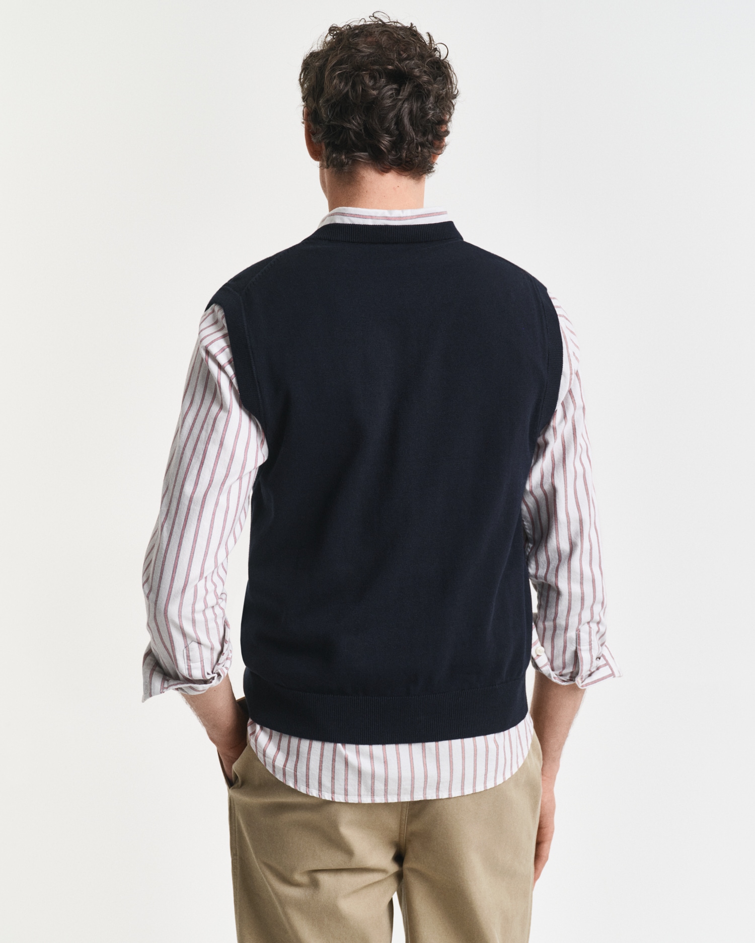 Gant Pull-over »CLASSIC COTTON VEST« V-Ausschnitt, regular fit