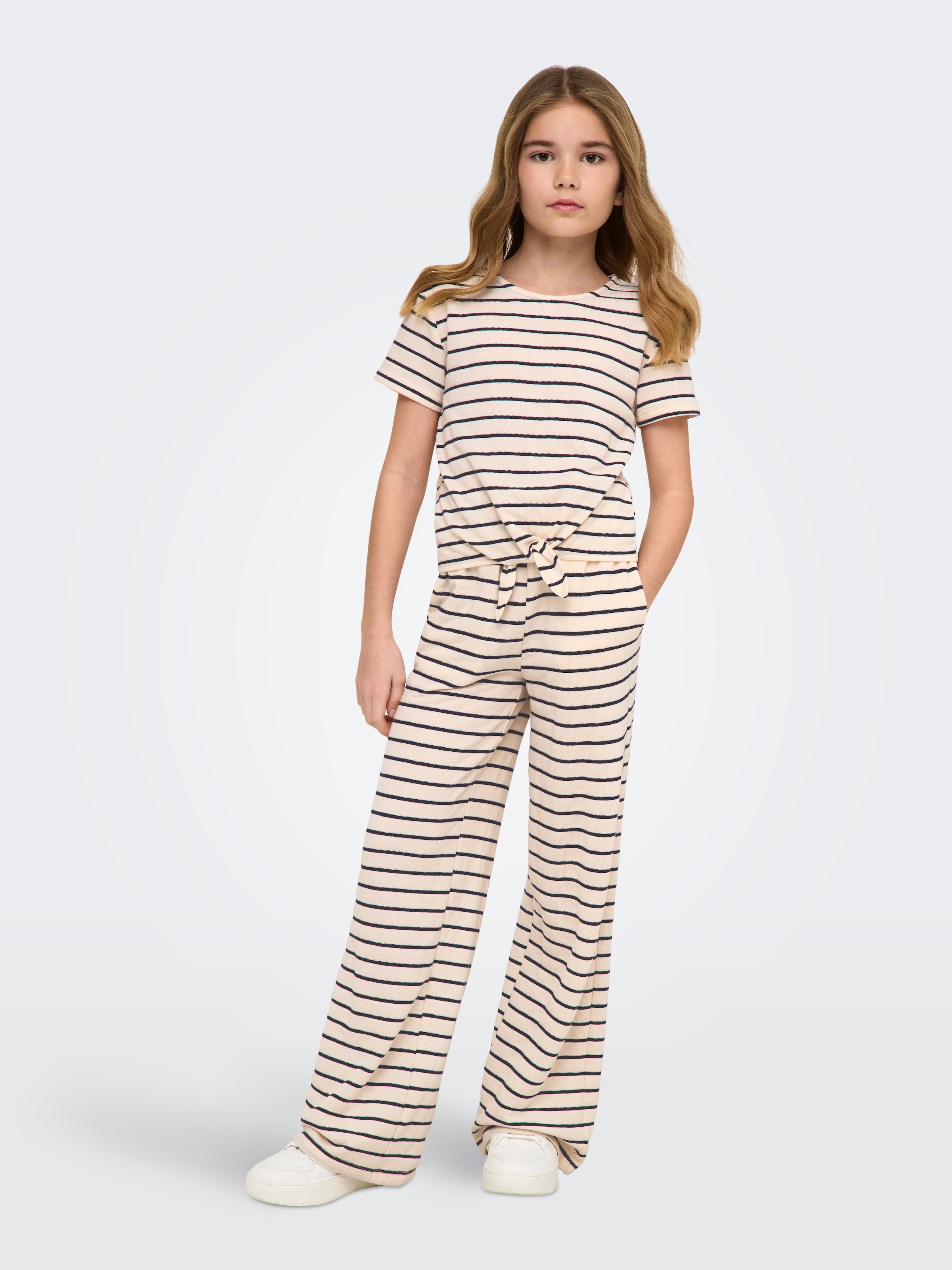 KIDS ONLY T-shirt »KOGJANA SS STRIPED KNOT TOP JRS« avec détail de nœud stylé
