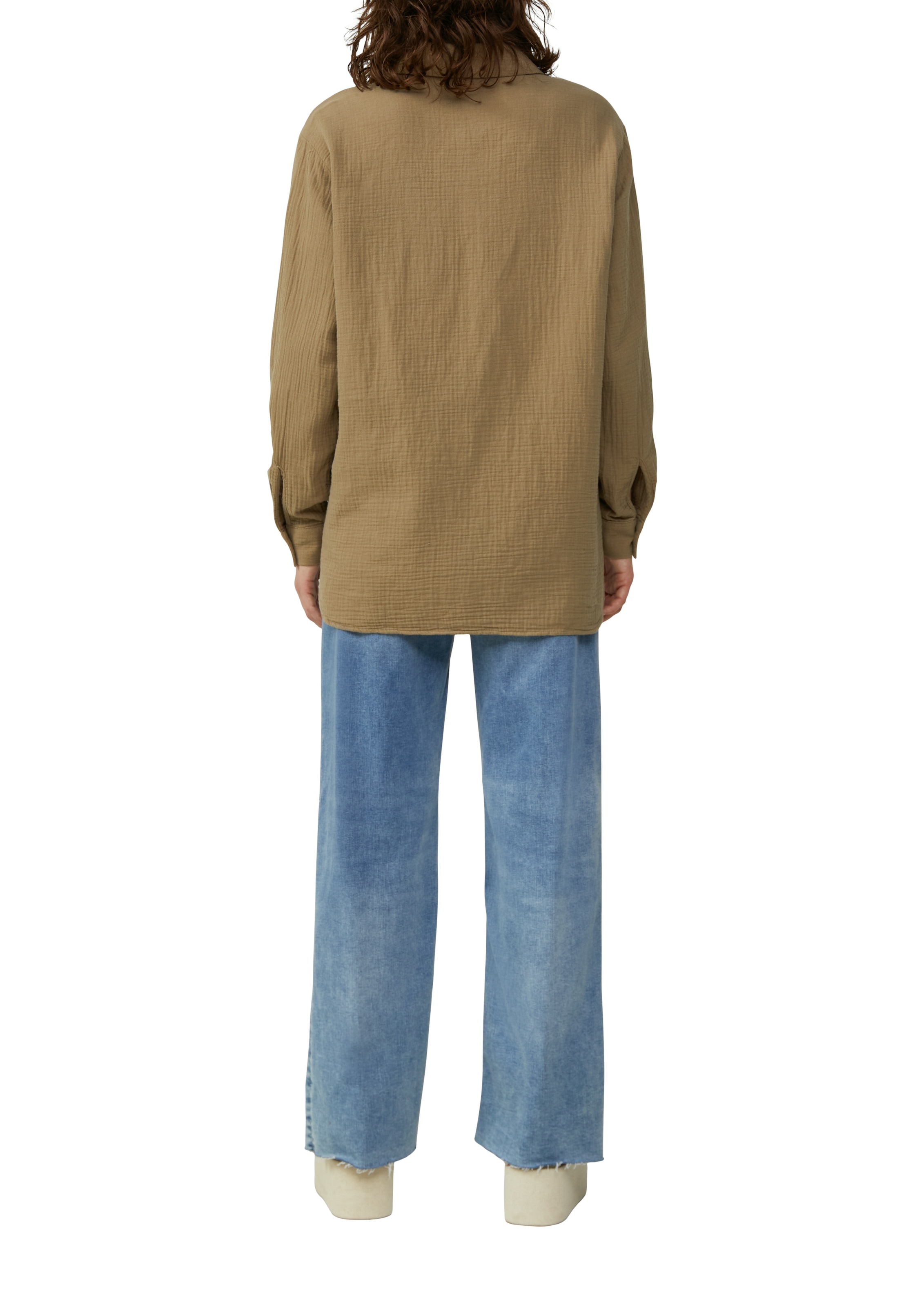 QS Blouse chemise aus luftiger Musselinqualität