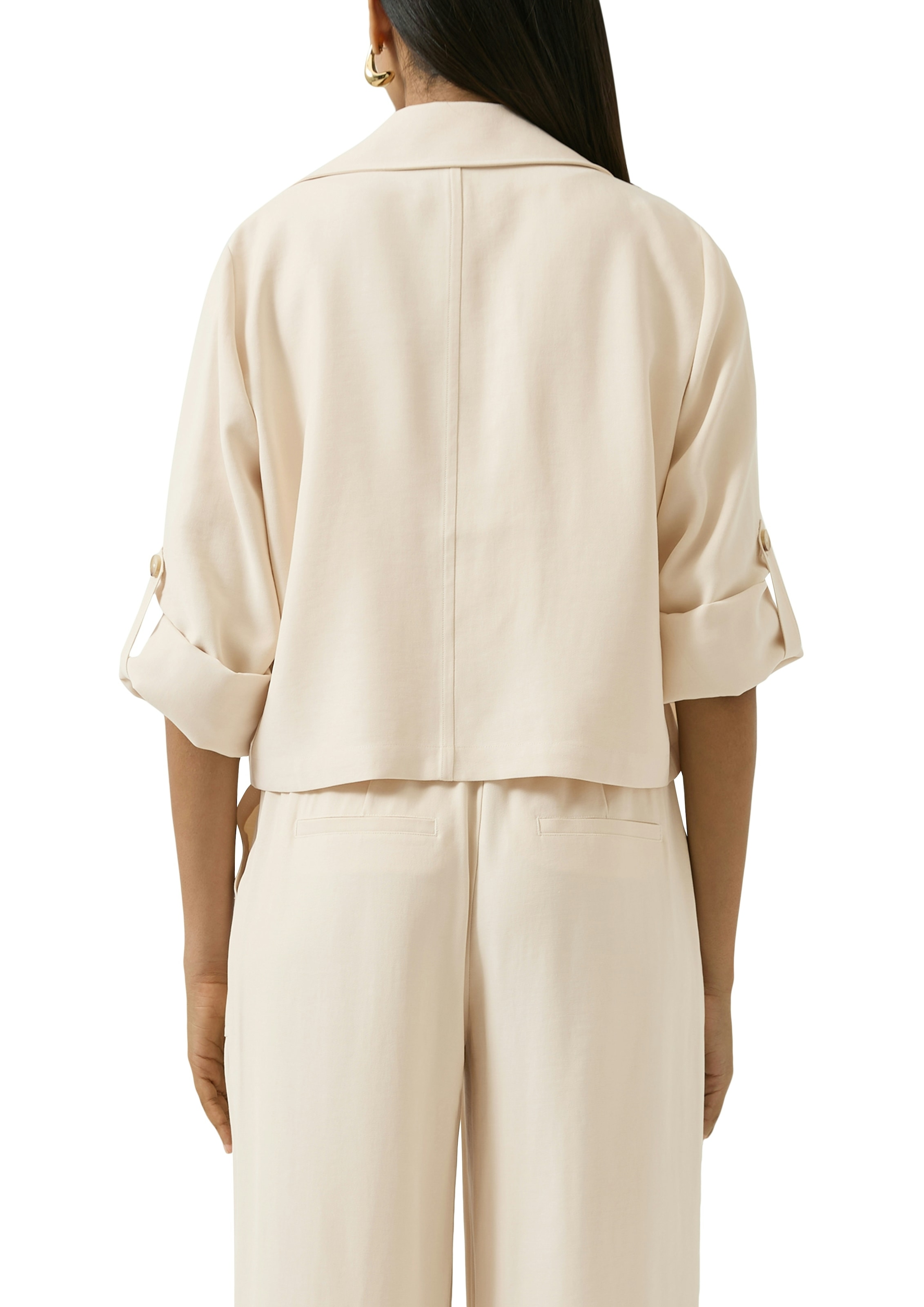 s.Oliver BLACK LABEL Blazer court manches mi-longues sans fermeture