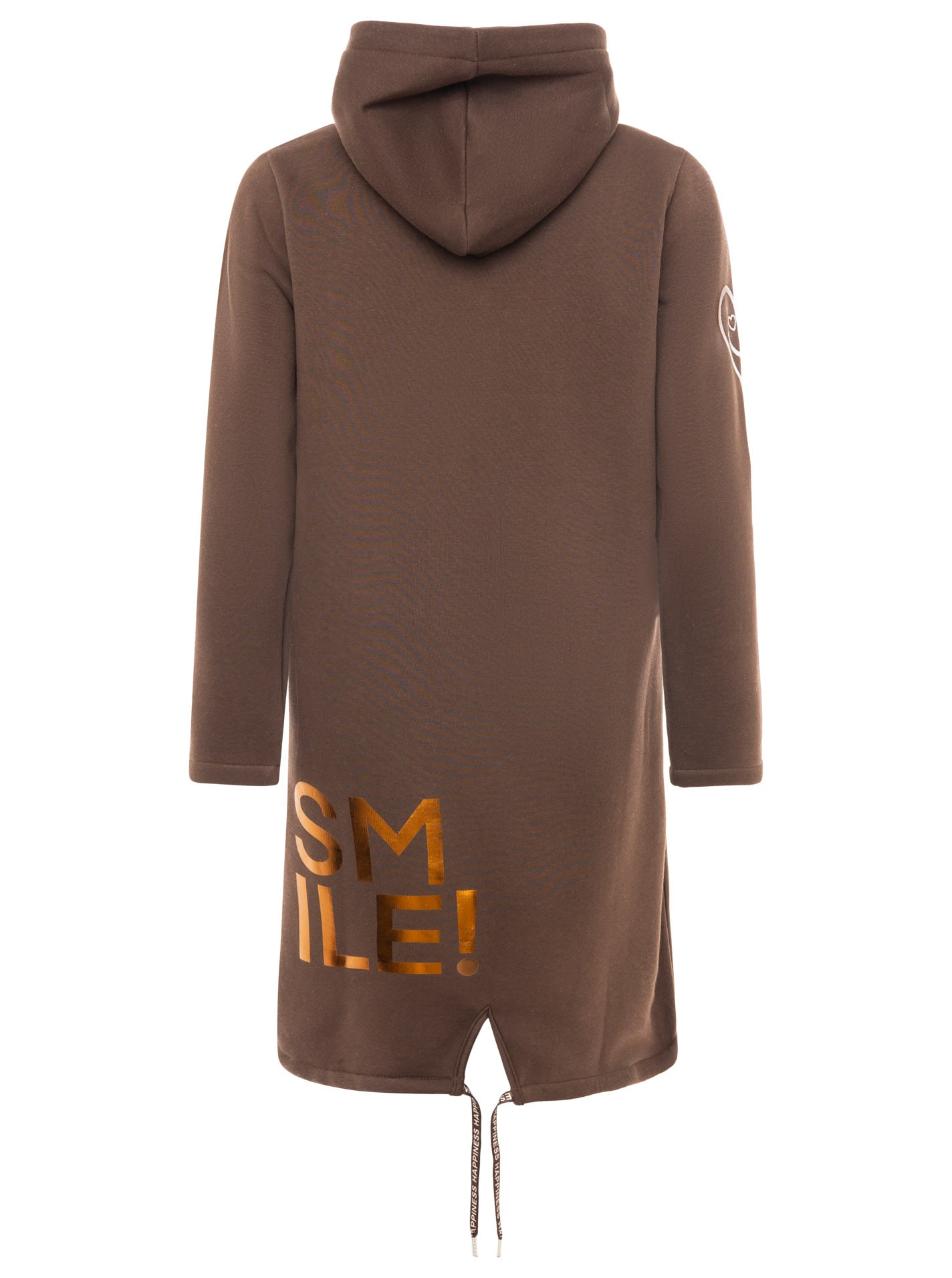 Zwillingsherz Manteau court »"Alissa Shiny"« capuche, fermeture éclair, imprimé brillant, bande imprimée