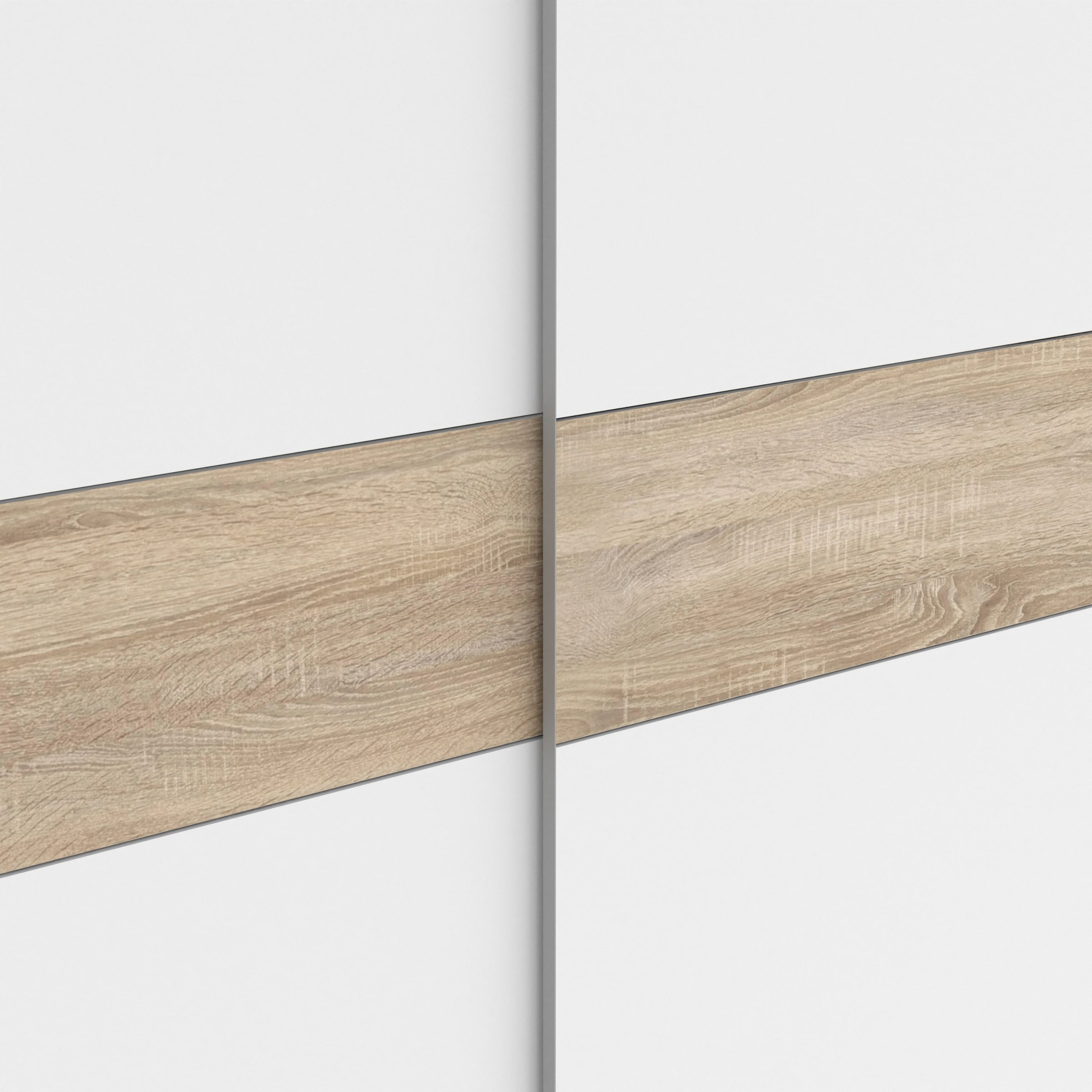 FORTE Schwebetürenschrank »Longline, Made in Europe, 2 Schiebetüren, modernes Design« melaminbeschichtet