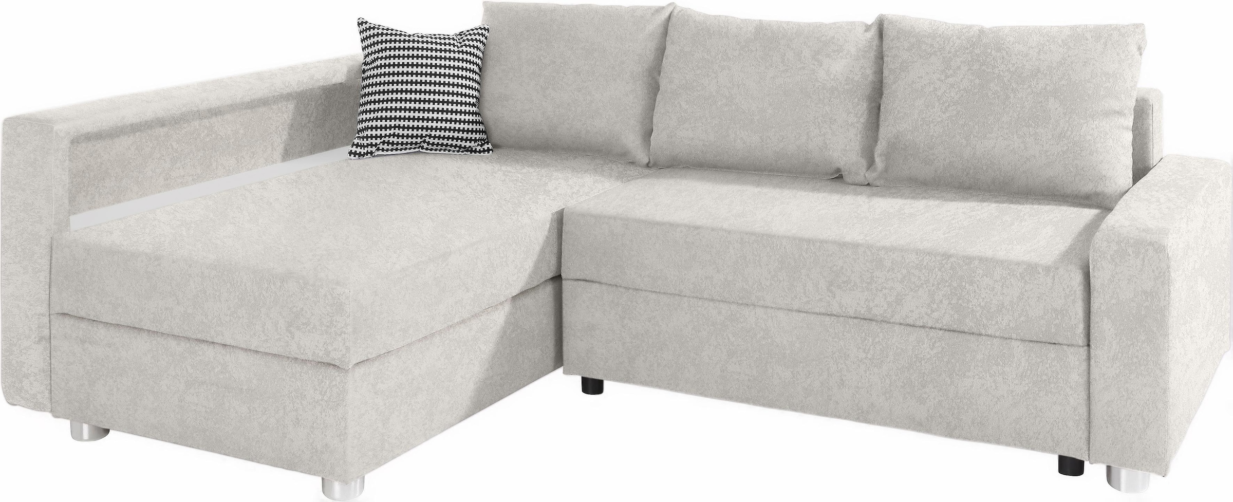 COLLECTION AB Ecksofa »Relax L-Form« inklusive Bettfunktion, Federkern, wahlweise mit RGB-LED-Beleuchtung