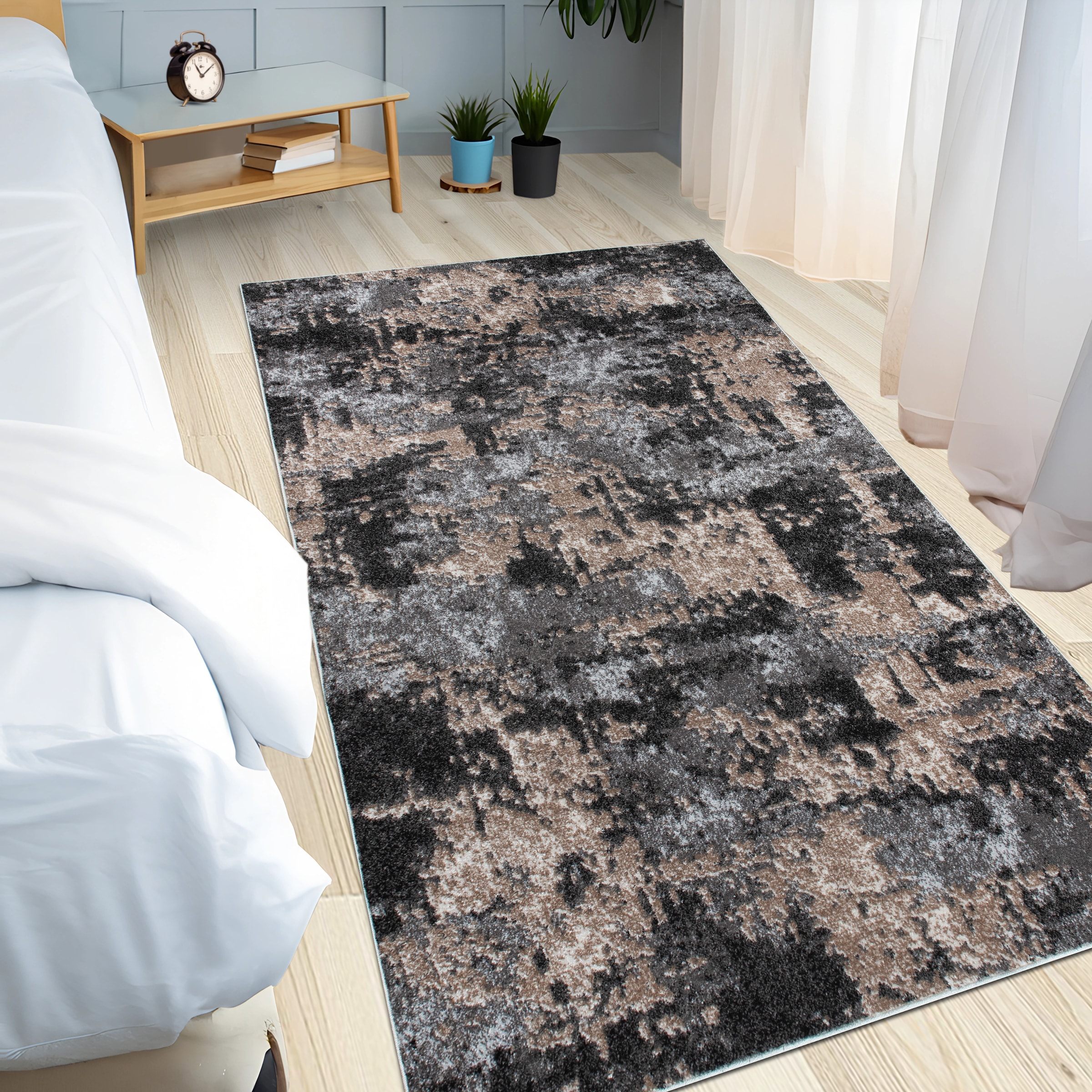 GOODproduct Teppich »Janory, Marmor-Optik« rechteckig 9 mm Höhe mit besonders weichem Flor, Kurzflor, modernes Design