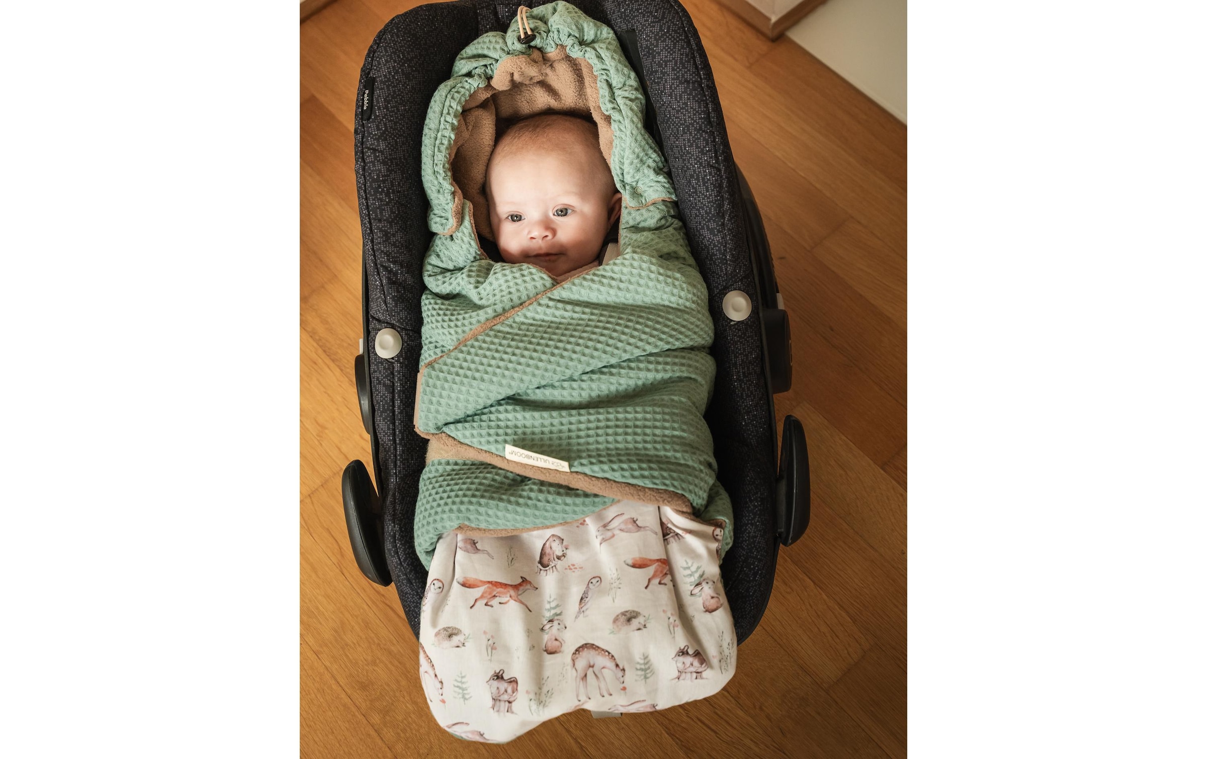 ULLENBOOM ® Couverture d'enveloppement »Waldfreunde 90 x 100 cm«