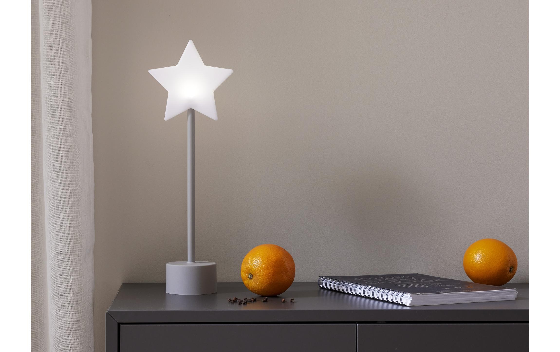   Lumière décorative LED »Tischstern Blizz Indoor, Grau, 40.00 cm Höhe« Module LED Blanc froid