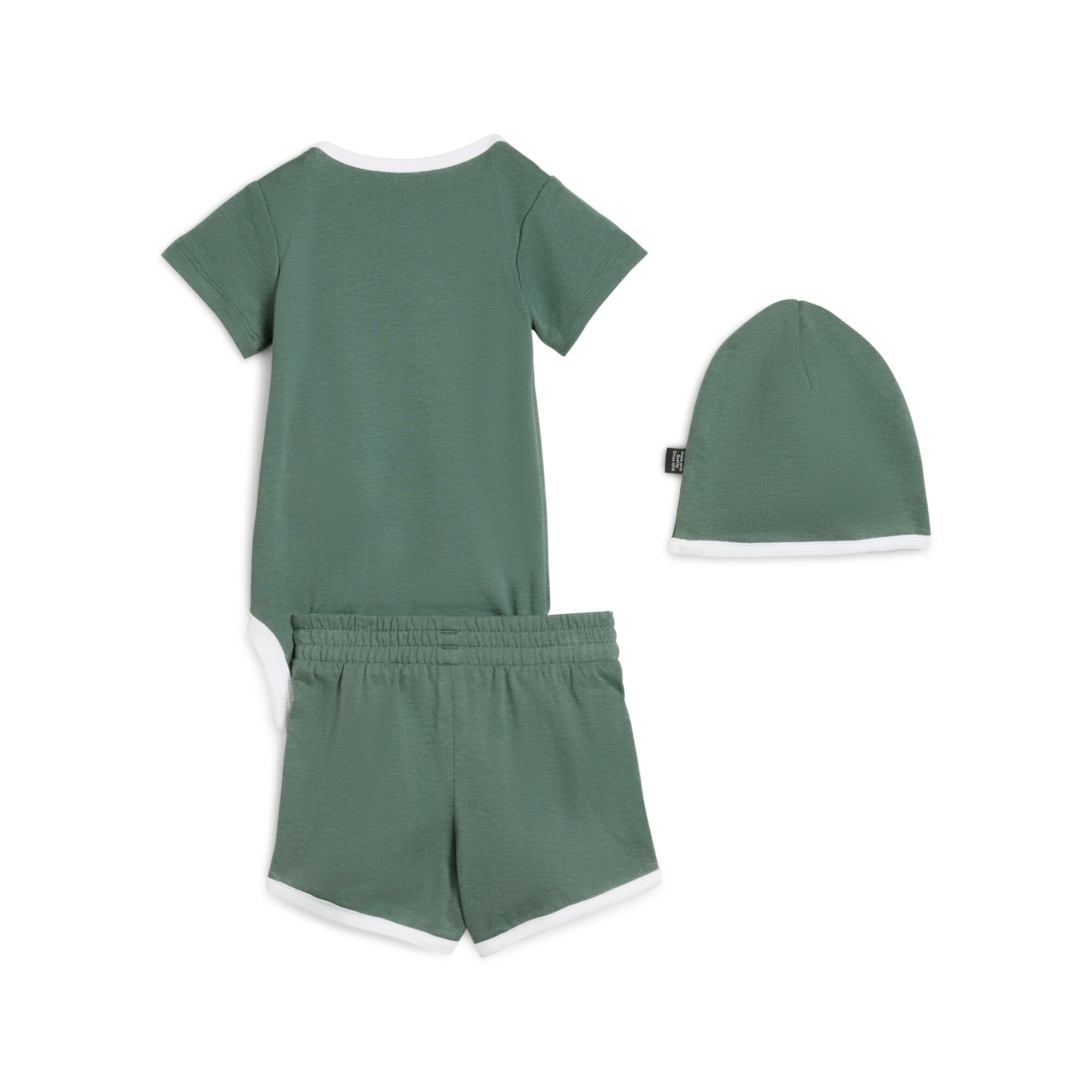 PUMA Combinaison d'entraînement »MINICATS  CLASS BORN 3-PIECE SET INF« 2 cuis 3-teiliges Set mit Body, Shorts und Accessoire, sportlicher Stil