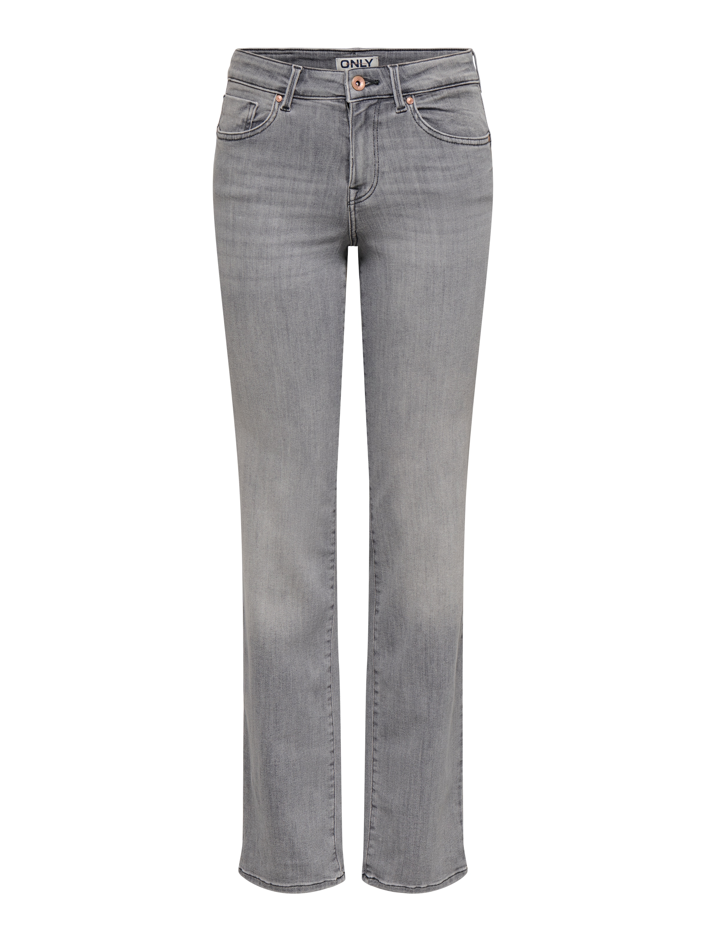 ONLY Jeans slim »ONLPOWER MW PUSH UP SLIM STRAIGHT DNM« mélange de coton, taille mi-haute, coupe slim