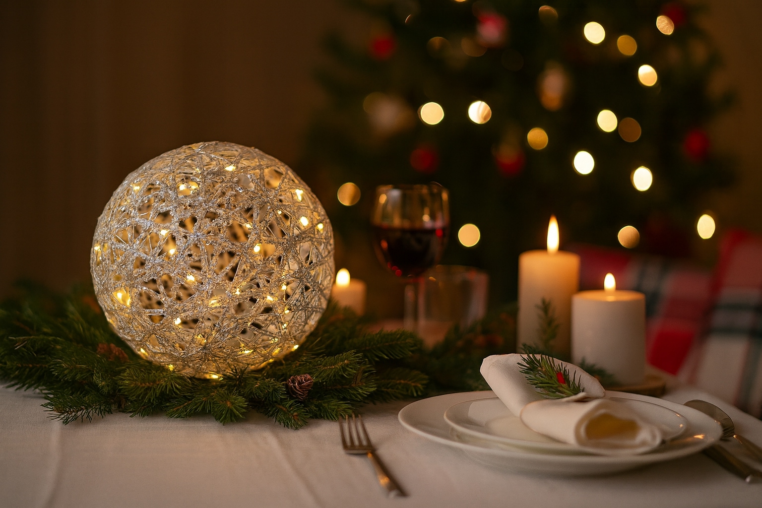 I.GE.A. Figurine décorative LED »LED-Kugel« Lumière décorative boule, boule lumineuse, déco de Noël, boule lumineuse