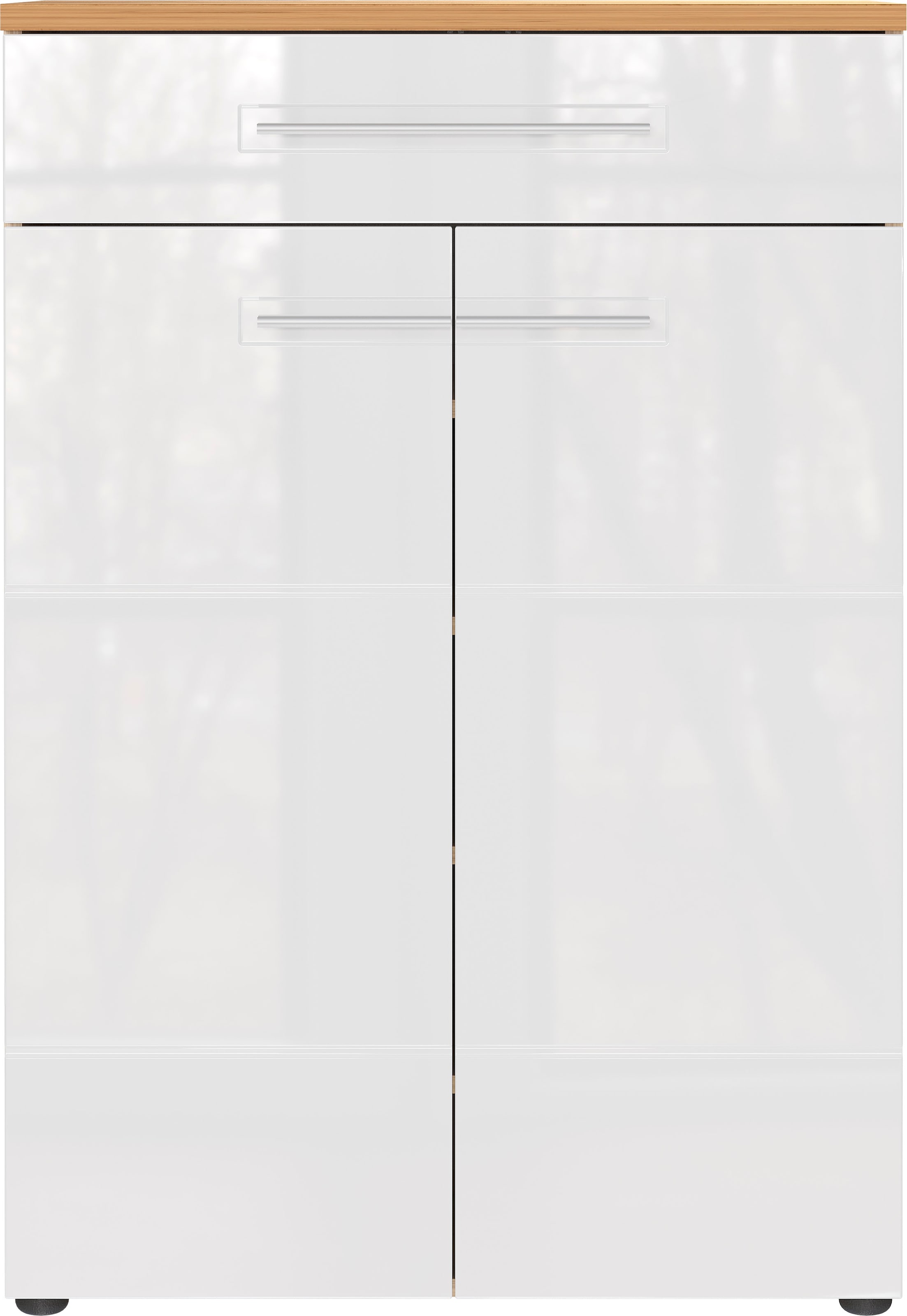 GERMANIA Armoire à chaussures »Aledo« mit Platz für bis zu 15 Paar Schuhe, Fronten in Hochglanz