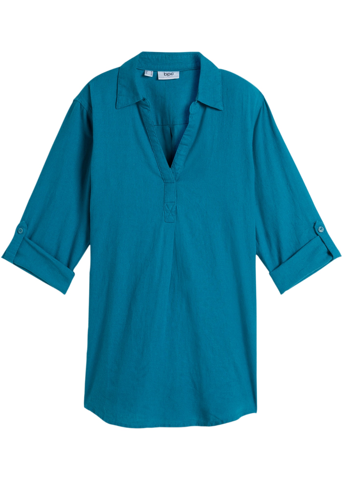 bonprix Langarmbluse »3/4-Arm Bluse mit Leinen« 3/4-Arm Bluse mit Leinen