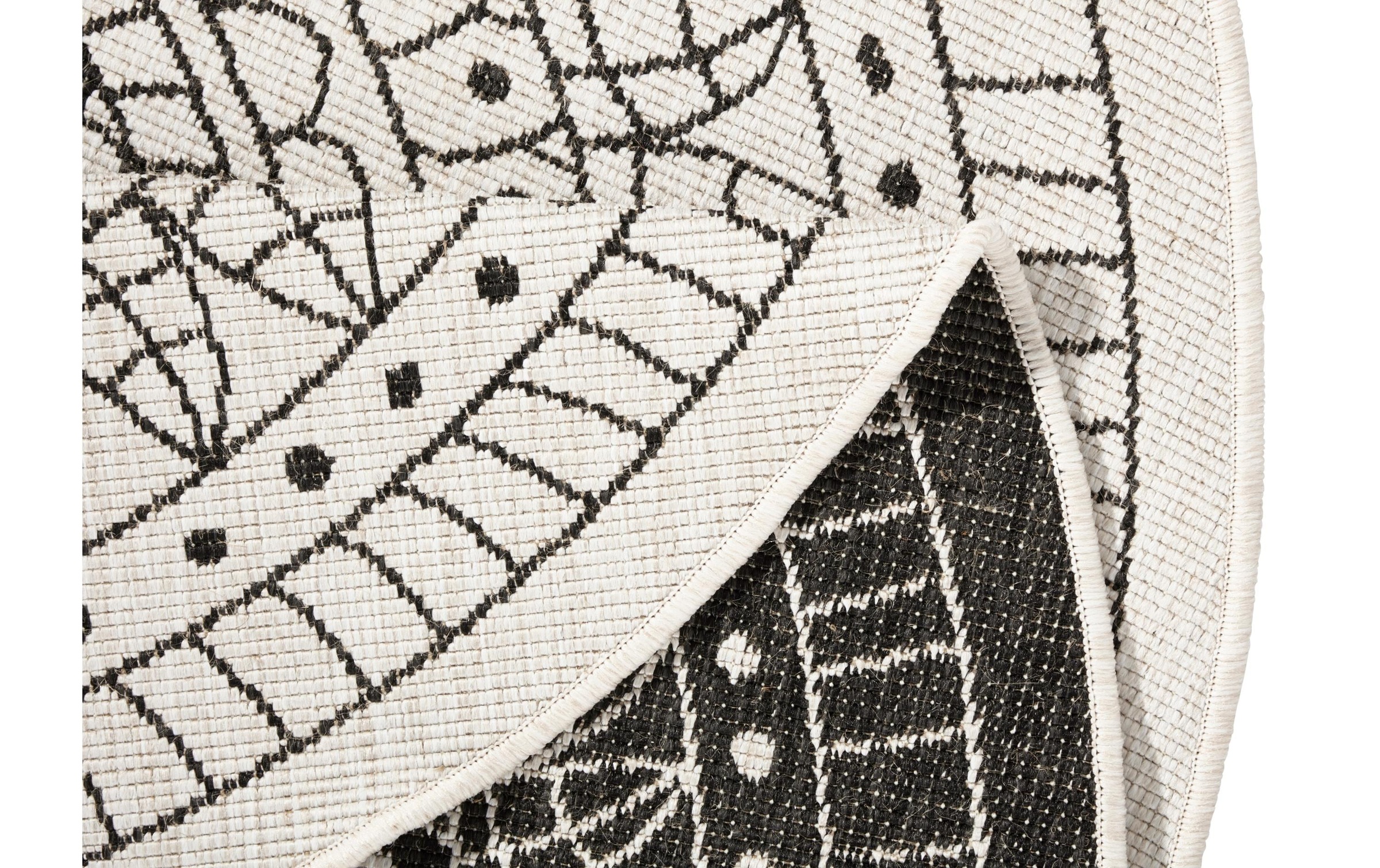HANSE Home Tapis »Porto Wendeteppich« Rond 5 mm Höhe intérieur & extérieur, résistant aux intempéries, balcon, jardin, salon, étanche