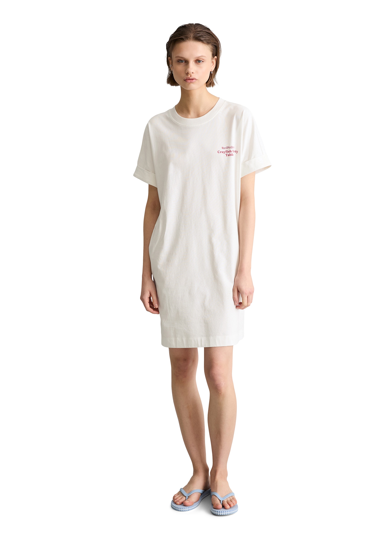 Marc O'Polo DENIM Robe en jersey coupe décontractée en coton bio