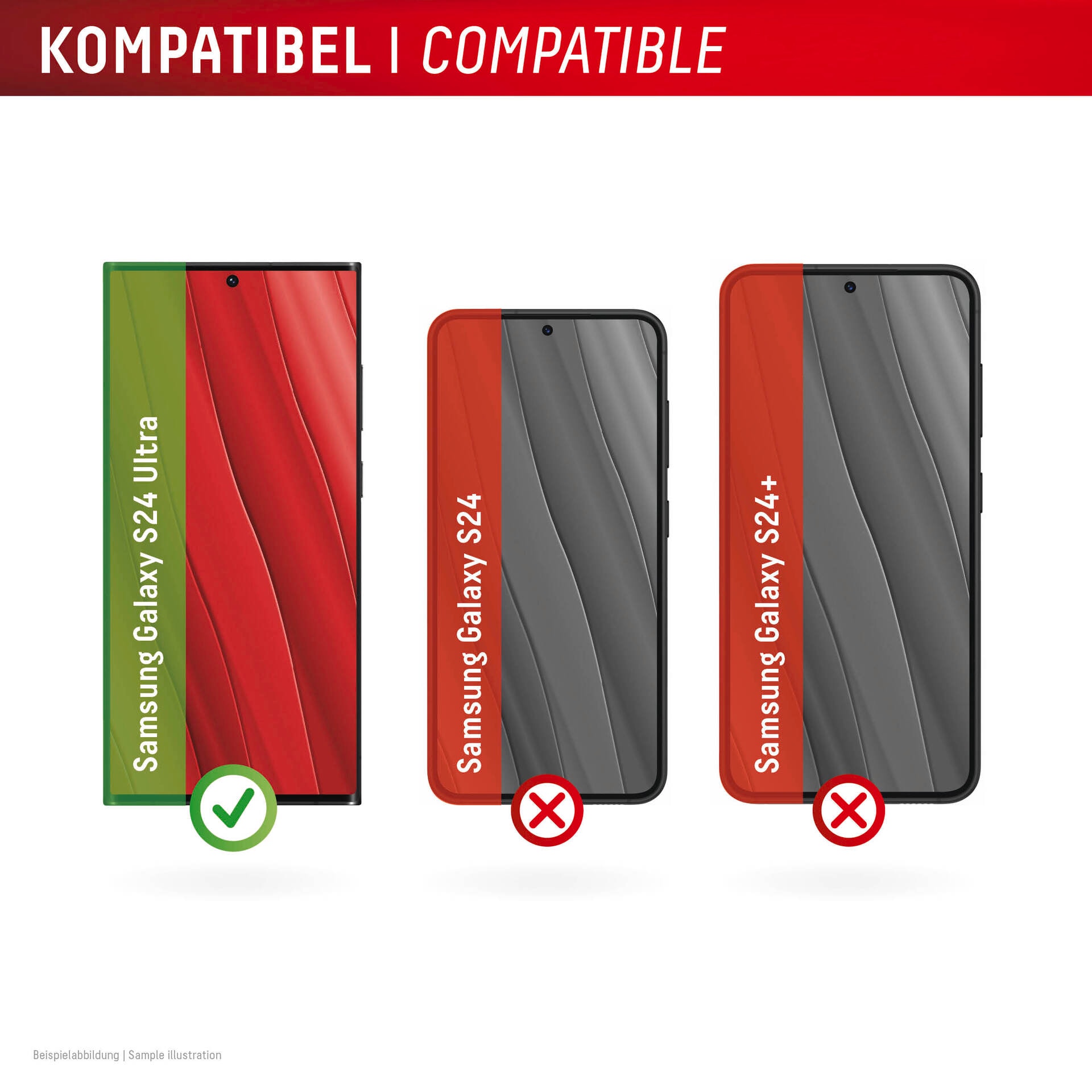 Displex Verre de protection d'écran »Premium Glass Full Cover Anti-Reflex« für Samsung Galax S24 Ultra 1 cuis tlg. Displayschutzfolie, Schutzfolie, Bildschirmschutz, kratz- & stossfest