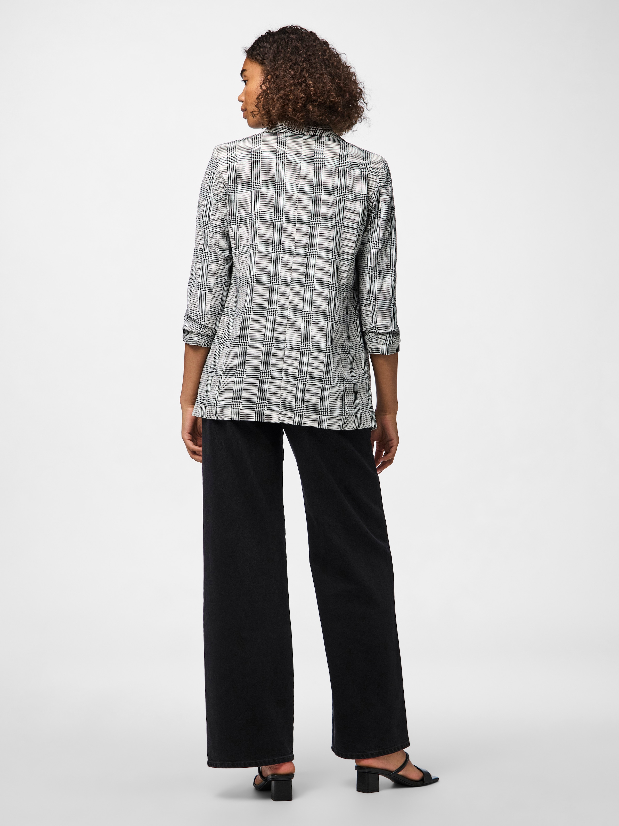 pieces Blazer chemisier »PCBOSELLA 3/4 PRINTED BLAZER NOOS« mit 3/4 Ärmel