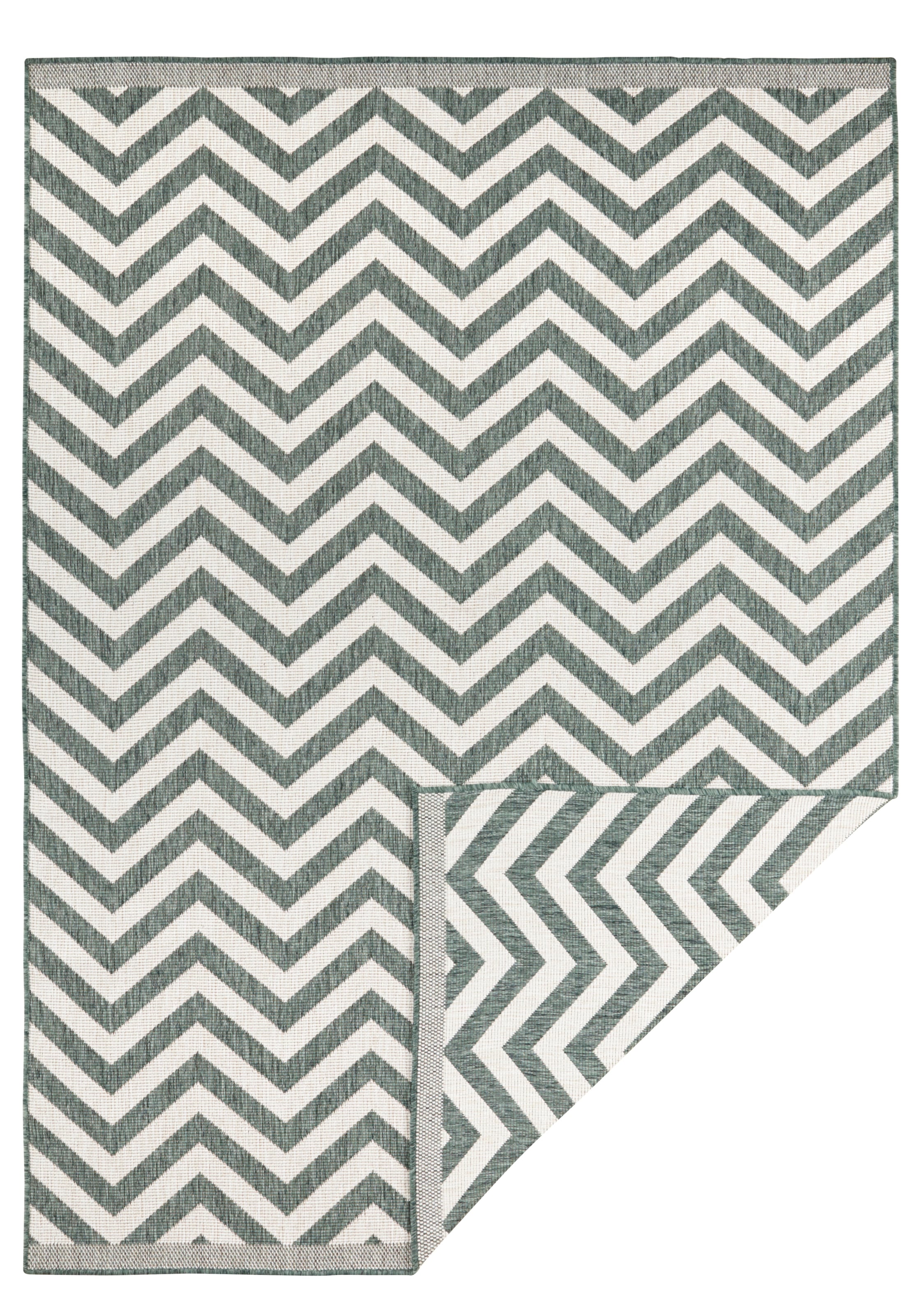 NORTHRUGS Teppich »Palma Wendeteppich« rechteckig 5 mm Höhe In-& Outdoor, Wetterfest, Balkon, Läufer, Wohnzimmer, Wasserfest