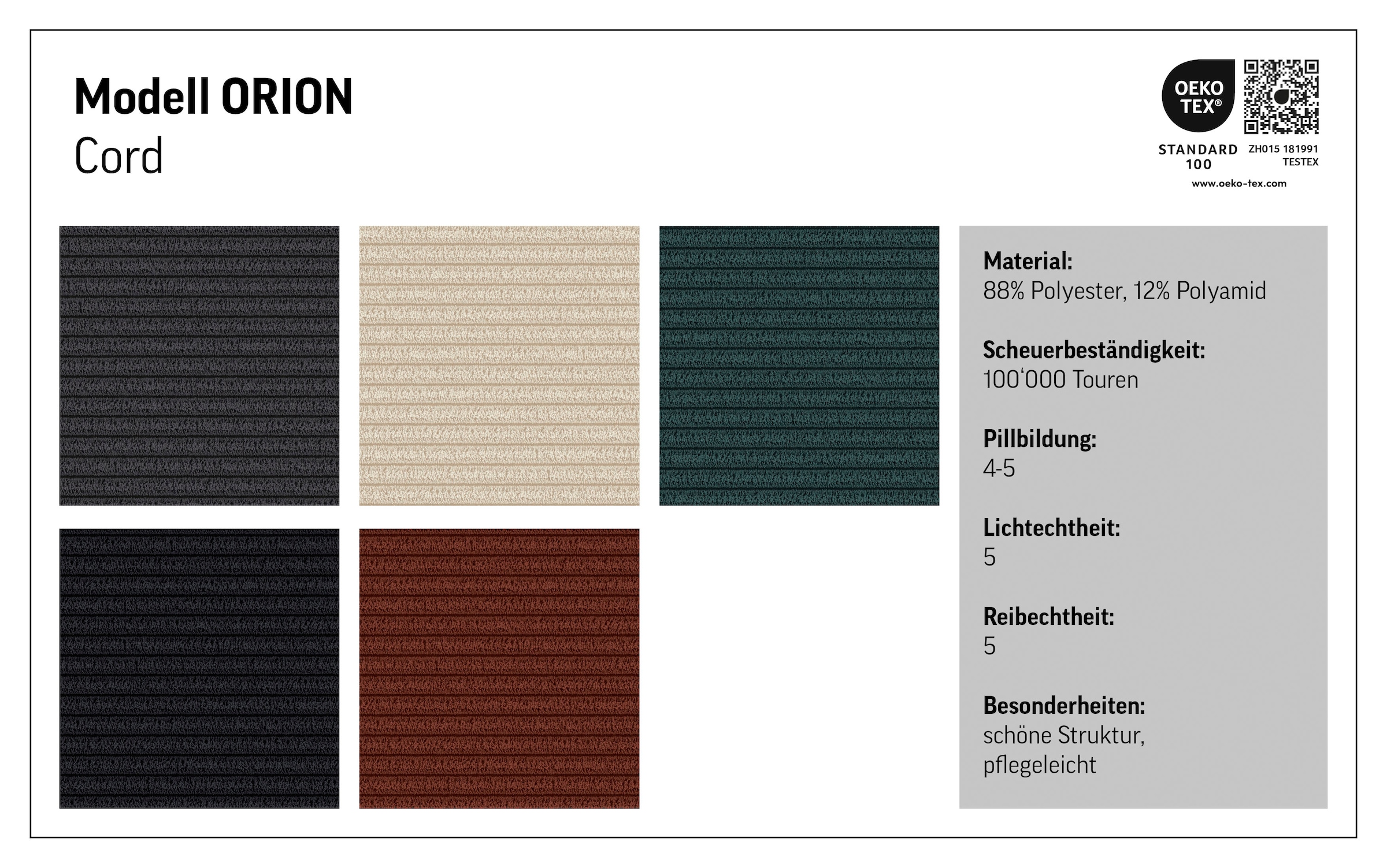 COTTA Ecksofa »Orion L-Form« mit Kopfteilverstellung & 5 Nierenkissen