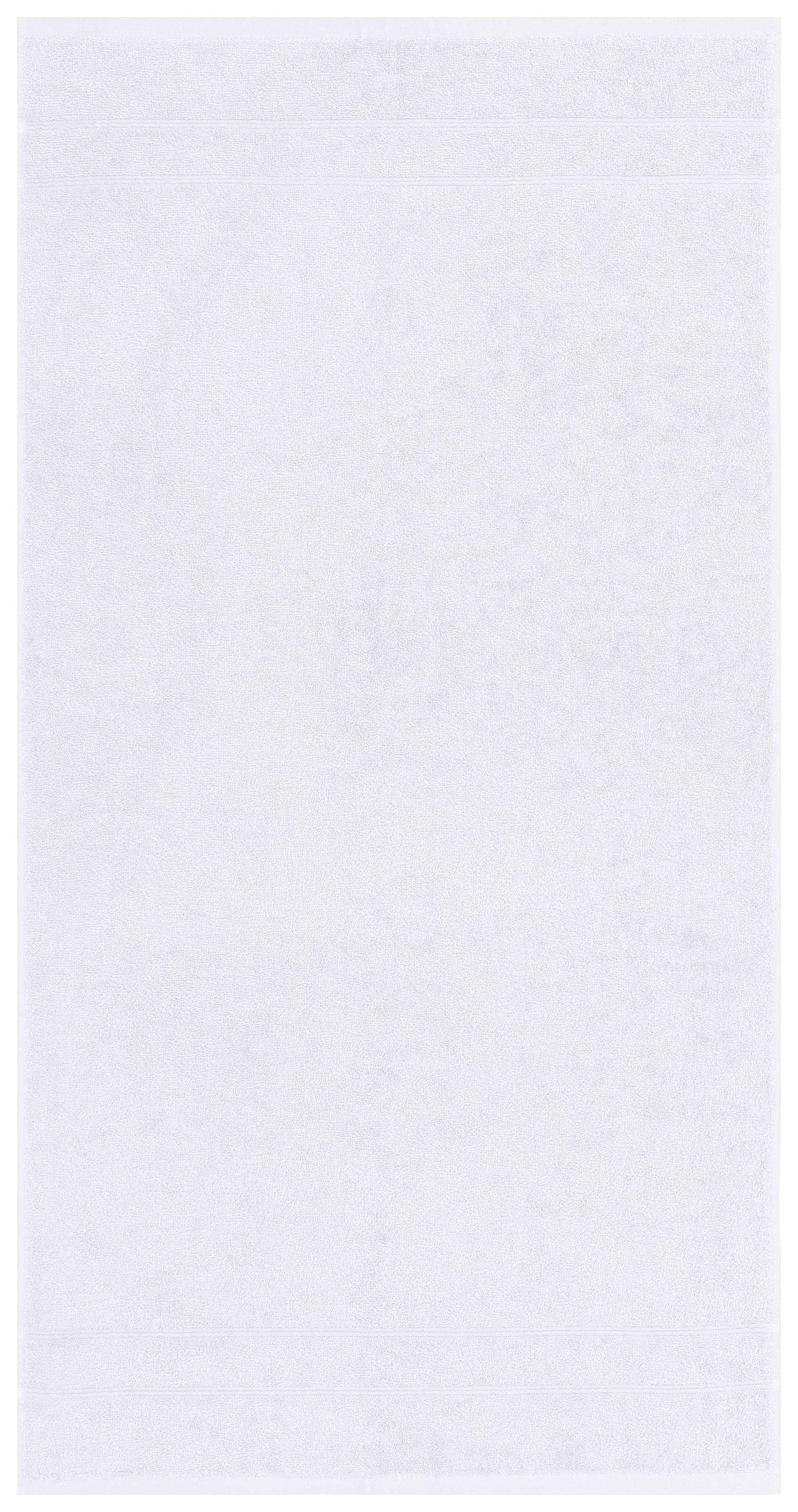 GOODproduct Set de serviettes »Inga, Duschtücher, Handtücher, Gästetücher, Seiftücher« Frottee en feutre Handtücher mit feiner Bordüre, 100% Baumwolle, einfarbig, weich