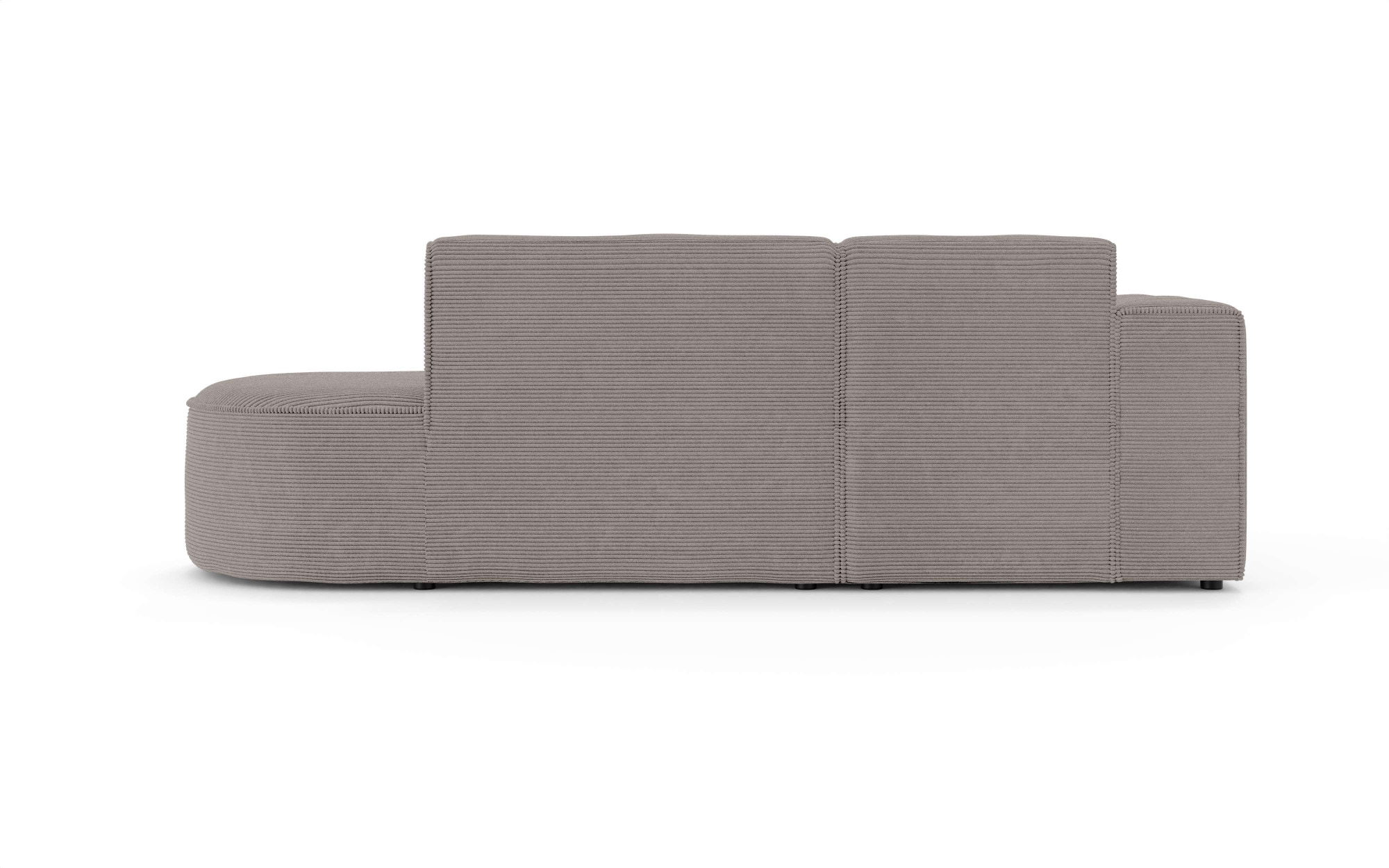GOODproduct Canapé d'angle »ADELLA Design-Sofa mit Recamiere rechts/links, 248/159/76 cm« L-Form mit Wellenunterfederung, runde Form, auch in Cord