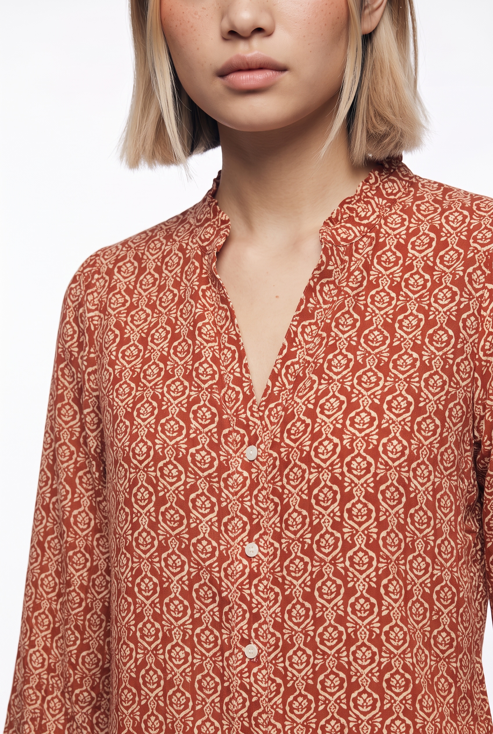 ONLY Blouse à manches longues »ONLRAYA L/S SHIRT WVN« viscose, coupe regular