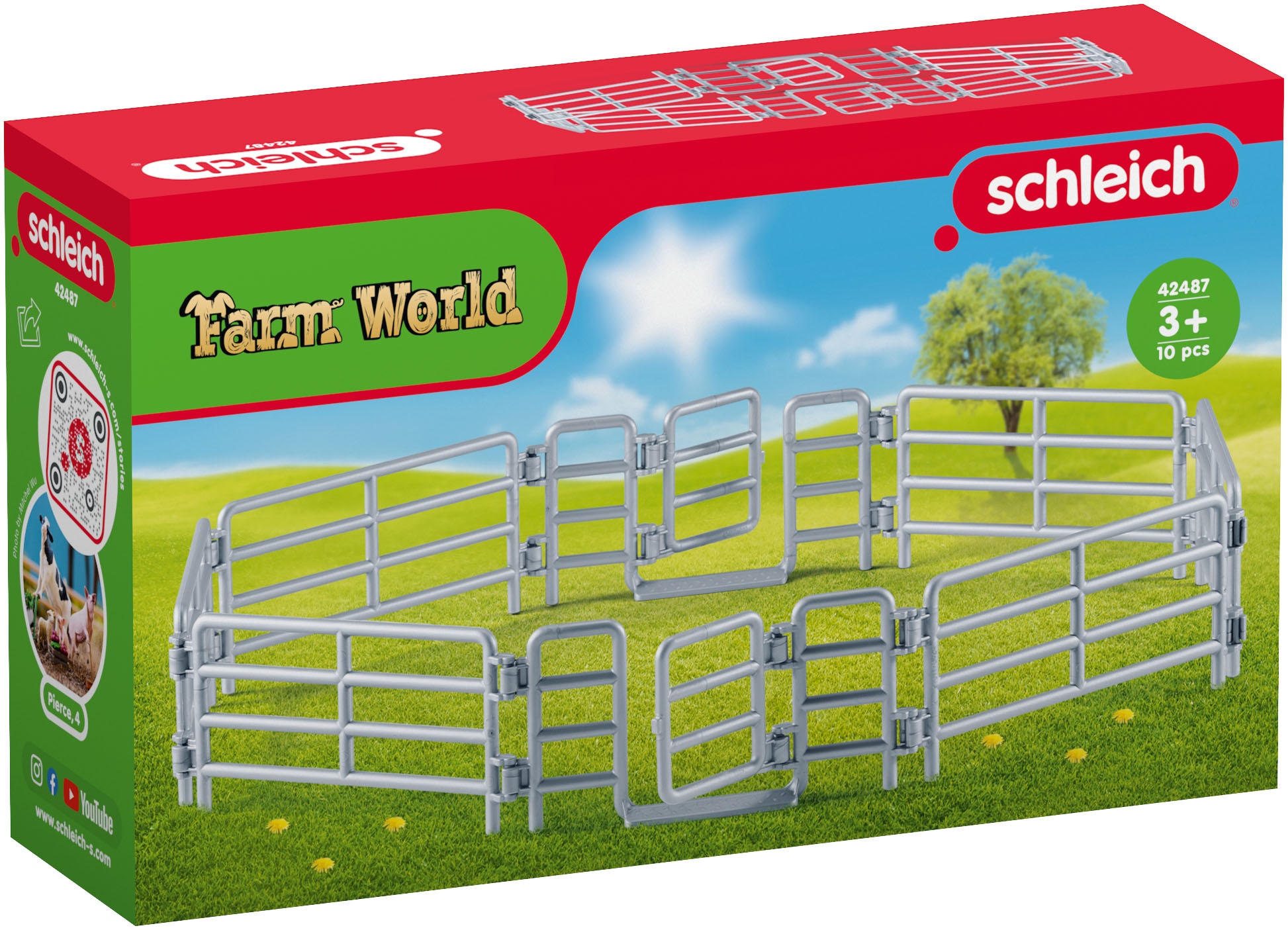 Schleich® Personnage de jeu »FARM WORLD, Weidezaun (42487)«