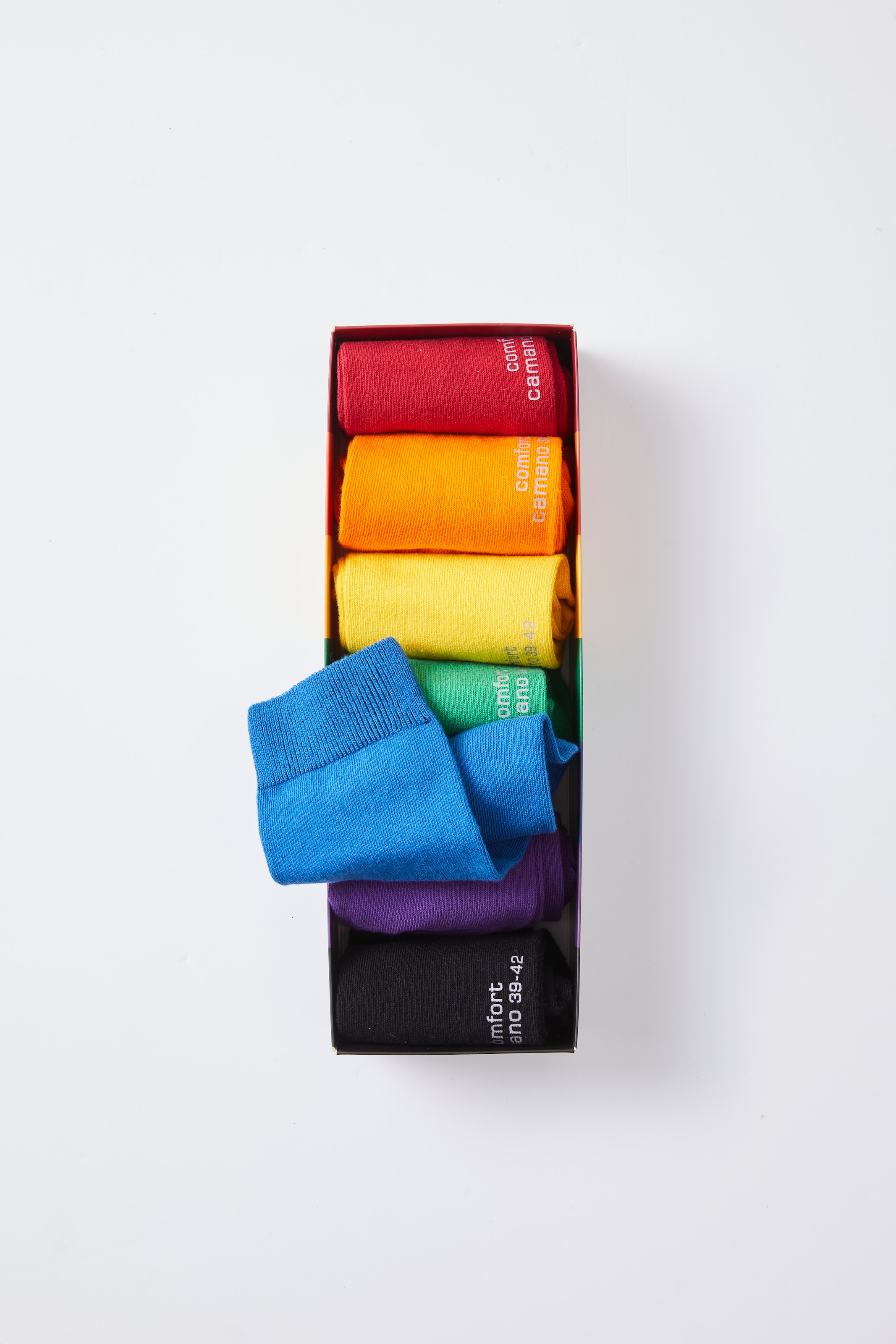 Camano Chaussettes »comfort« 7 Paar,  in langer Form, mit Geschenkbox