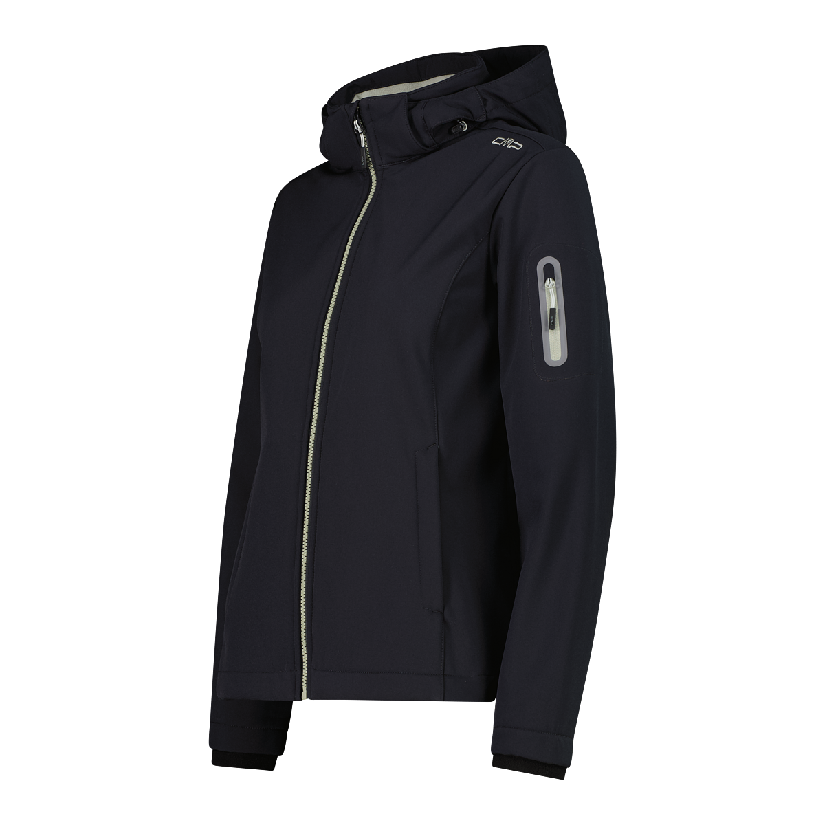 CMP Veste softshell »WOMAN JACKET ZIP HOOD« mit Kapuze sportlicher Stil, wärmend, wind- und wasserabweisend, Übergangsjacke